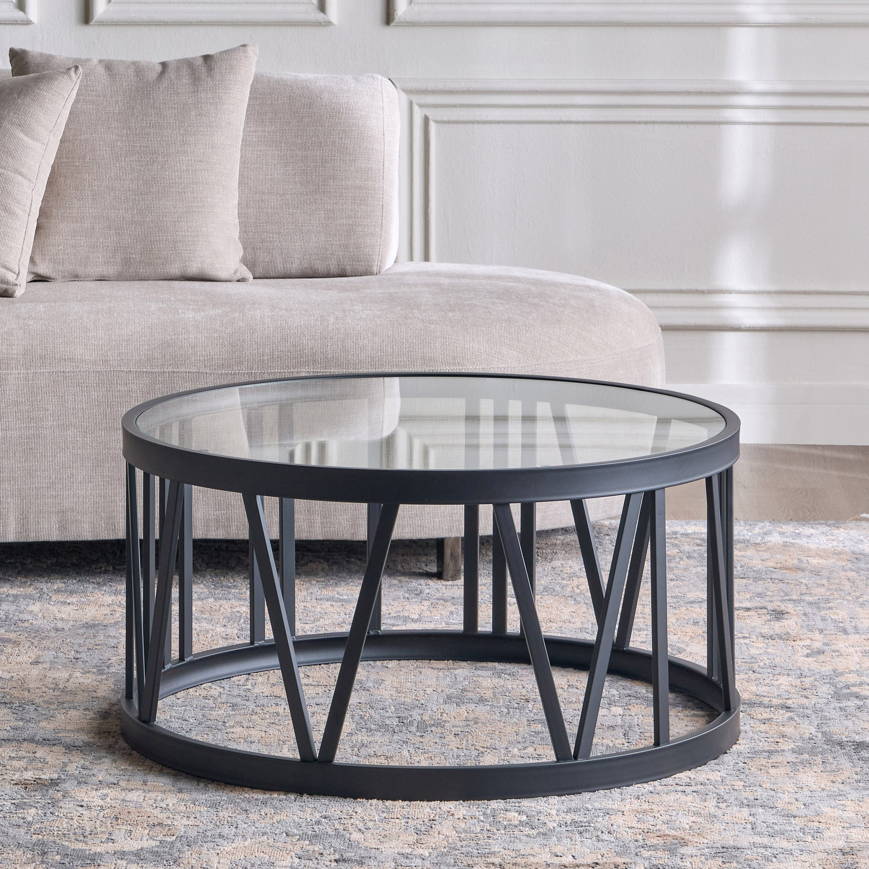 طاولة قهوة بسطح زجاج - بارتون-furniture-livingroom-coffeetables-image-2