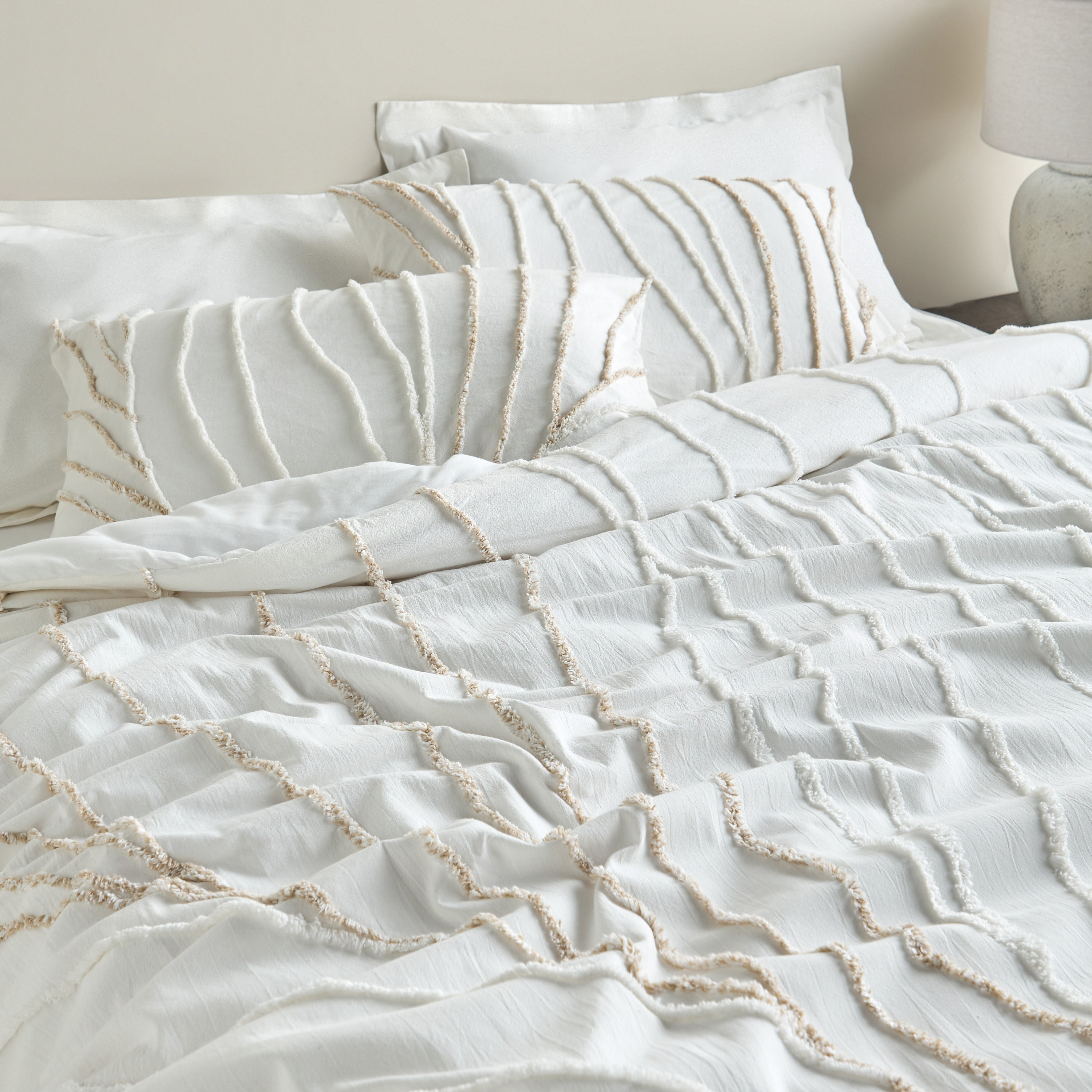 Sofia Cotton Tufted 6-Piece Super King Comforter and Sheet Set - 240x260 cm-household-bedding-comfortersandbedspreads-bedinabag-image-7