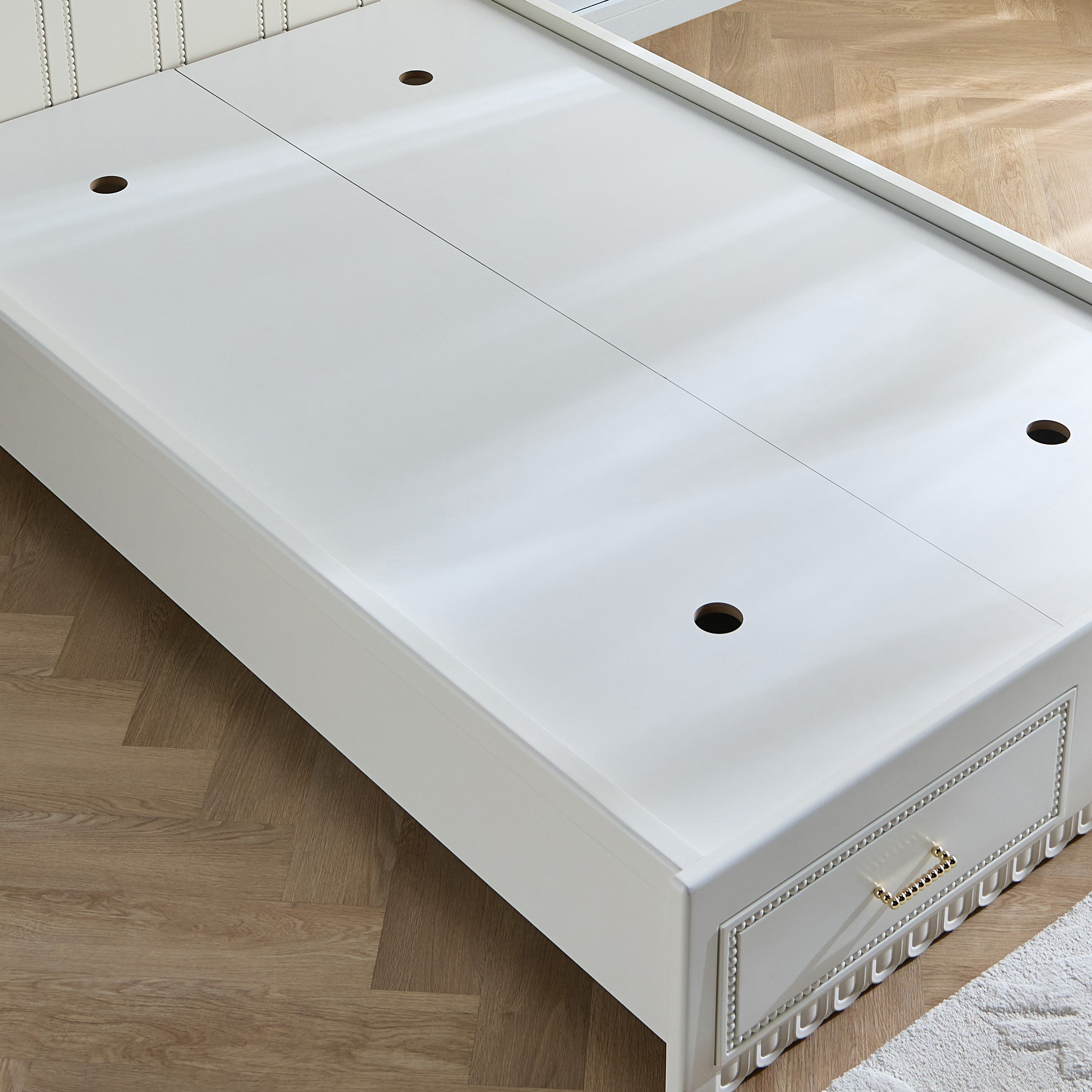 Layla Single Bed with Drawer Storage - 120x200 cm-babyandkids-kidsbeds-singlebeds-image-6