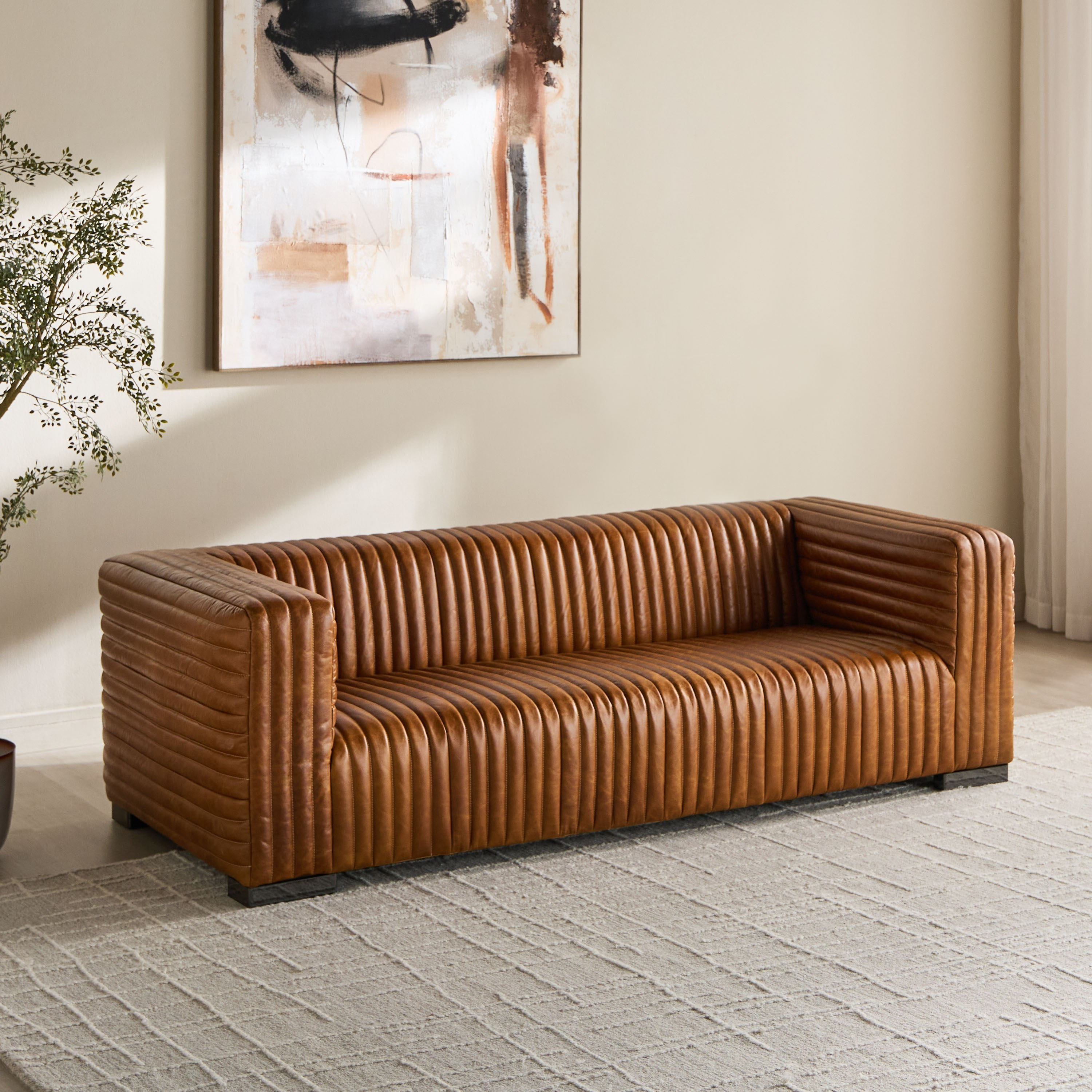 Rashford 3-Seater Leather Sofa