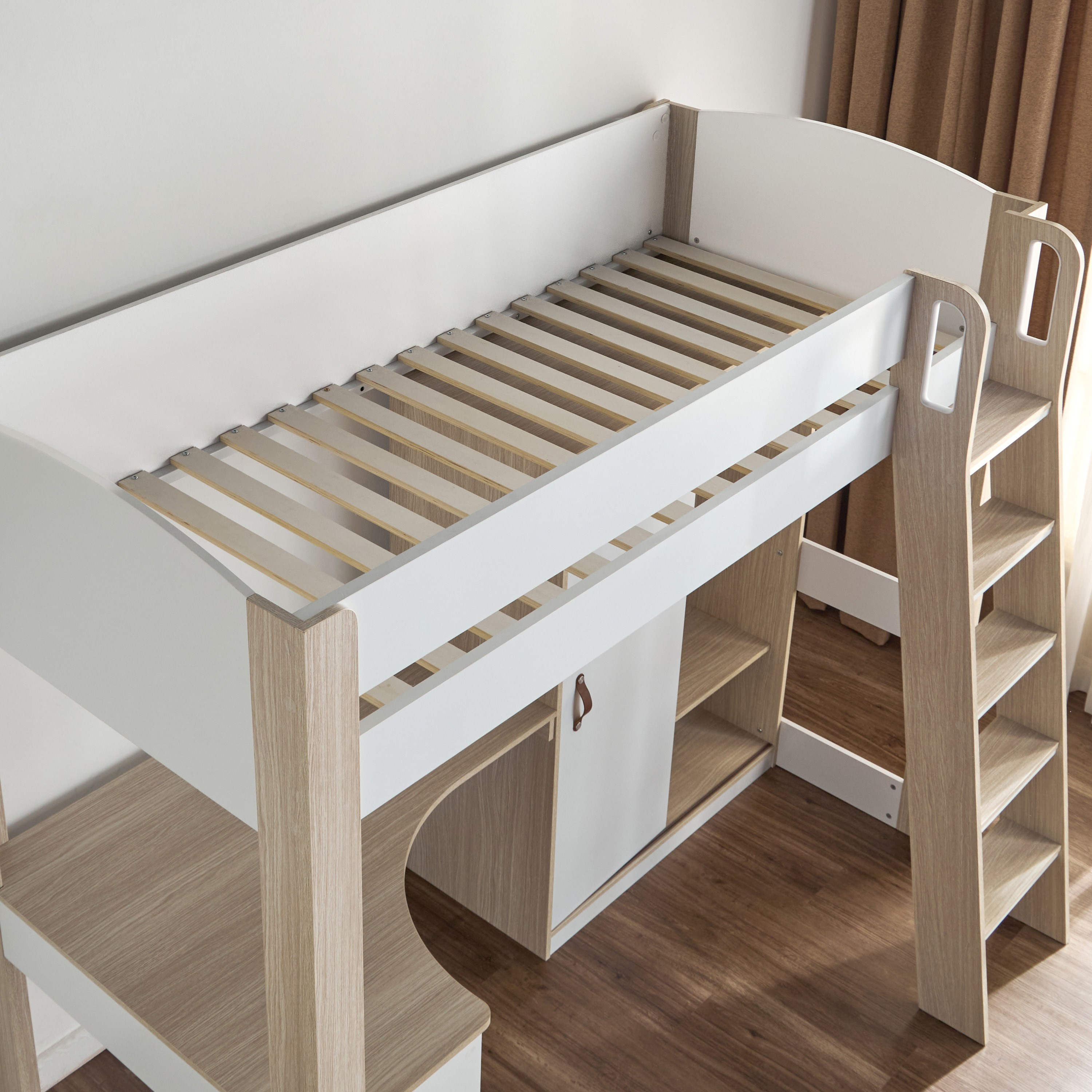 Daniel Single Loft Bed with Storage - 90x200 cm-babyandkids-kidsbeds-bunkandloftbeds-image-10
