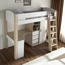 Daniel Single Loft Bed with Storage - 90x200 cm-kids-kidsbeds-bunkandloftbeds-image-2