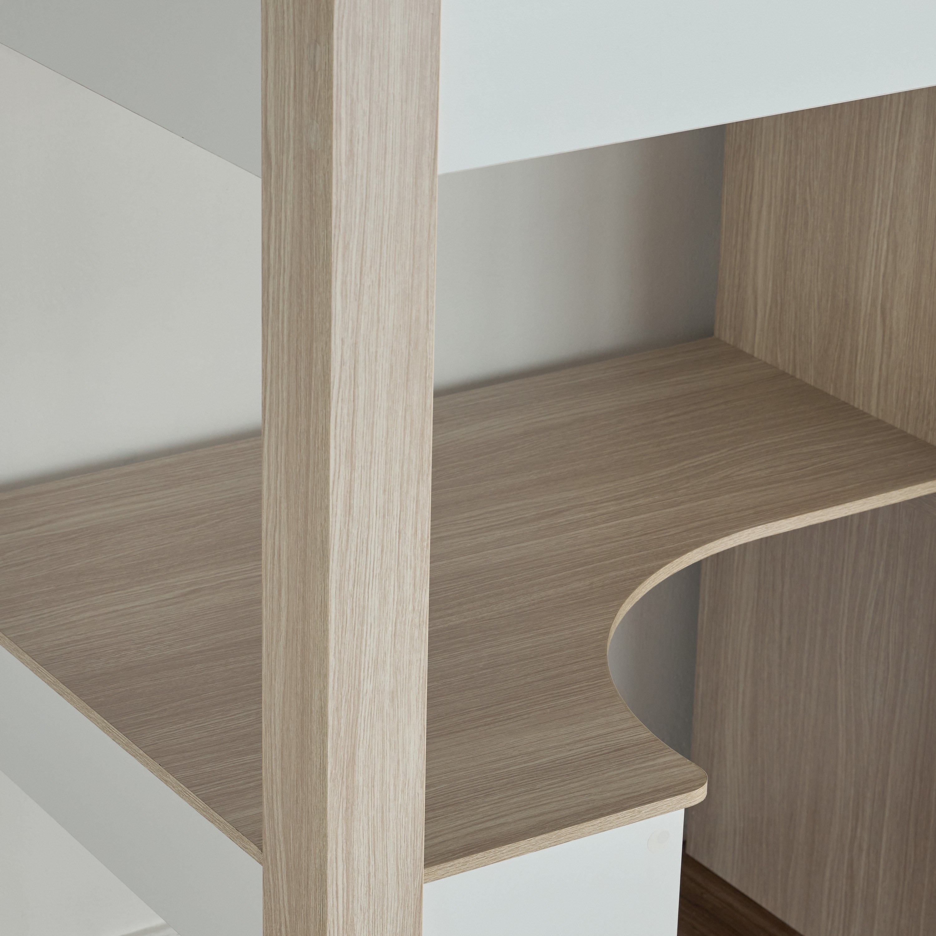 Daniel Single Loft Bed with Storage - 90x200 cm-babyandkids-kidsbeds-bunkandloftbeds-image-8