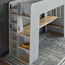 Damien Single Loft Bed with Storage - 90x200 cm-kids-kidsbeds-bunkandloftbeds-image-7