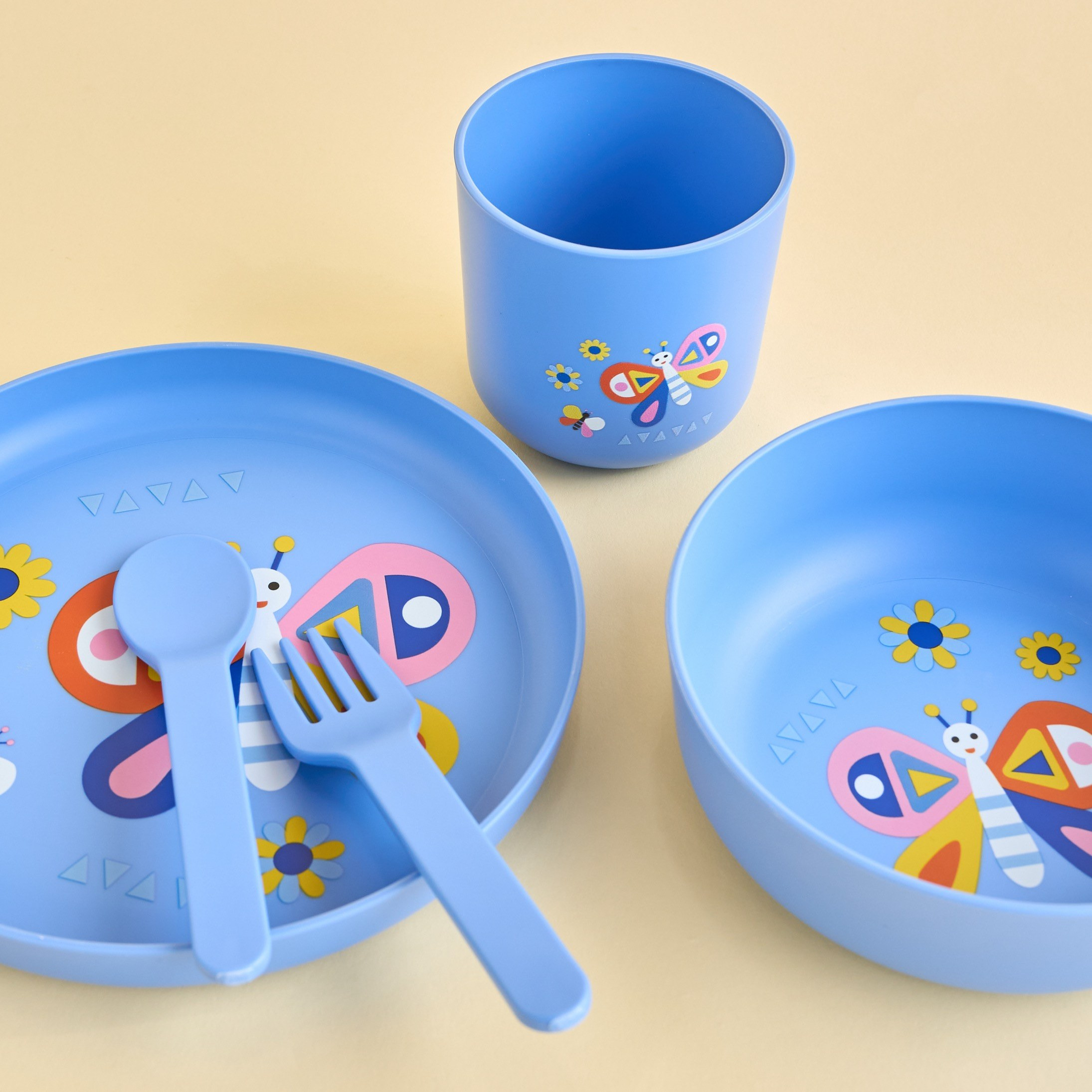Butterfly 5-Piece Tableware Set-babyandkids-eatanddrink-tableware-image-2