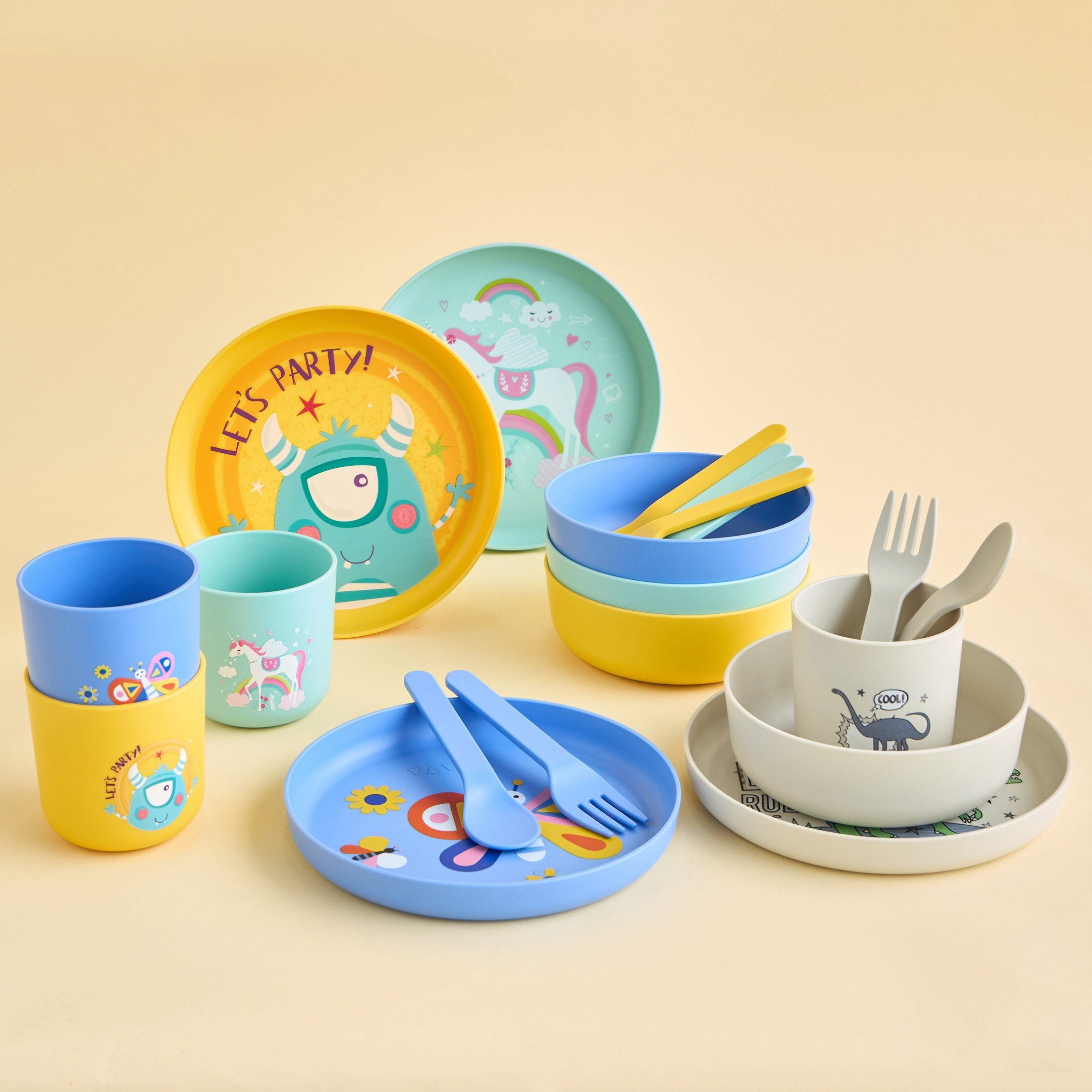 Butterfly 5-Piece Tableware Set-babyandkids-eatanddrink-tableware-image-3
