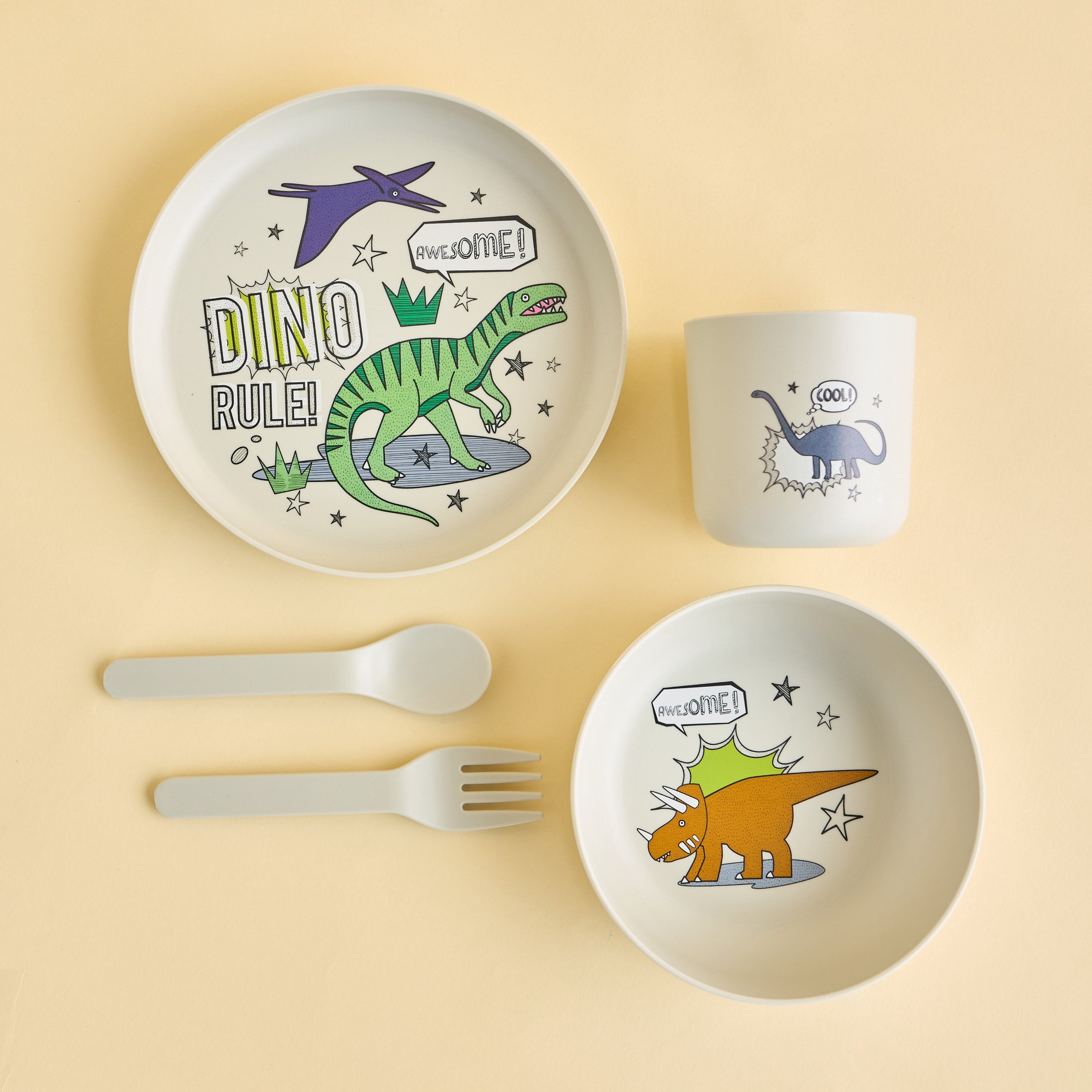 Coby 5-Piece Dinosaur Tableware Set-babyandkids-eatanddrink-tableware-image-1