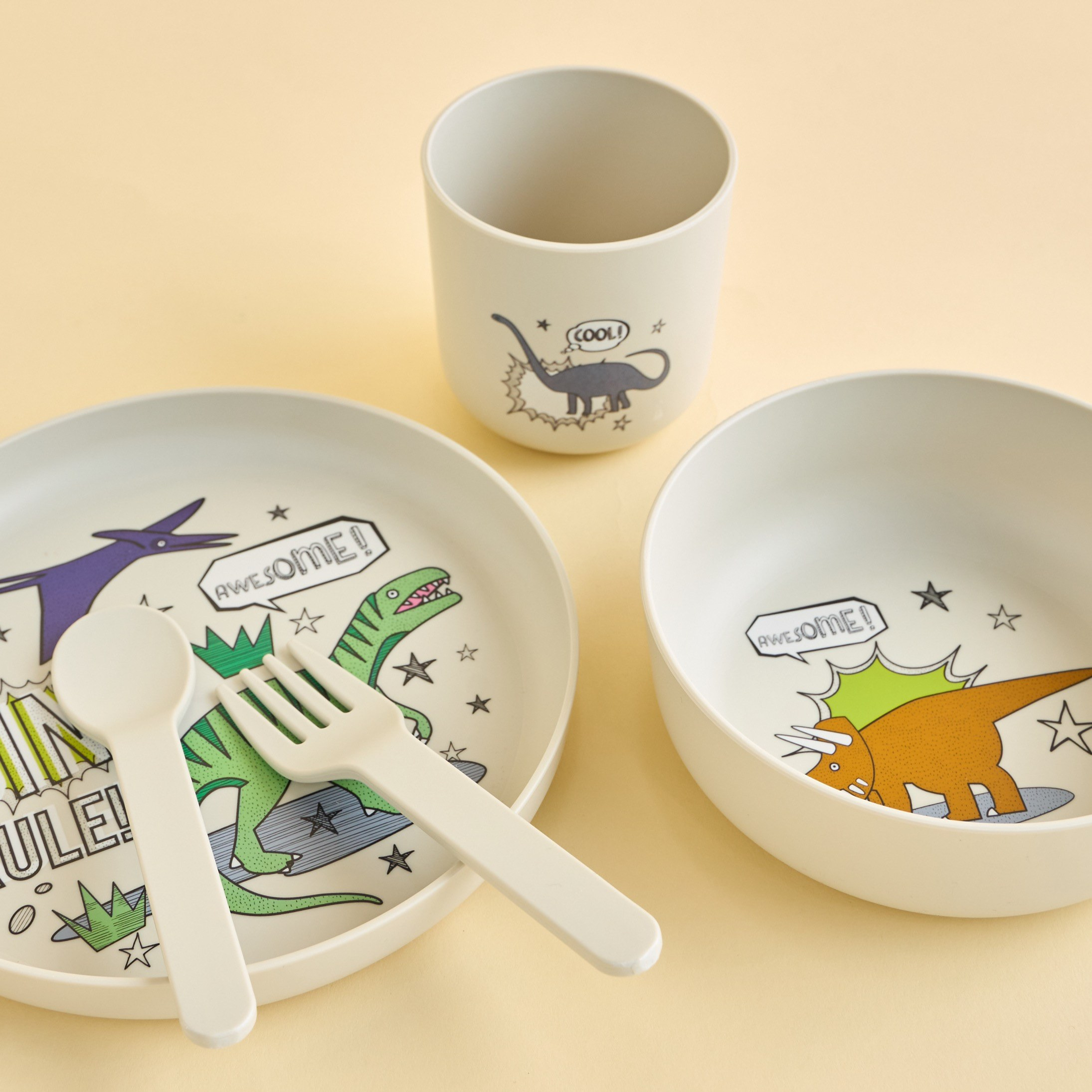 Coby 5-Piece Dinosaur Tableware Set-babyandkids-eatanddrink-tableware-image-2