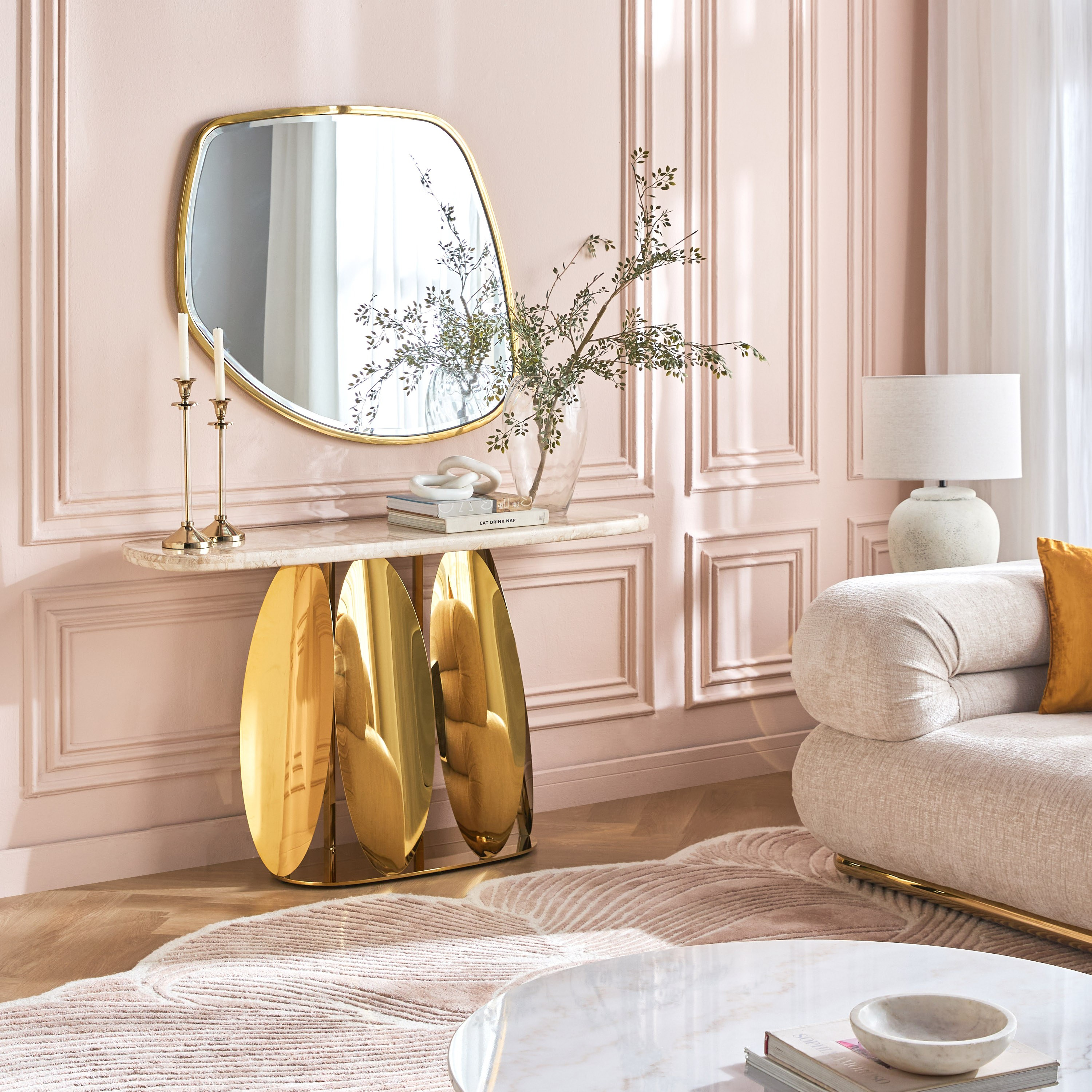 Raqiya Console Table with Mirror-furniture-livingroom-consoletablesandmirrors-image-6