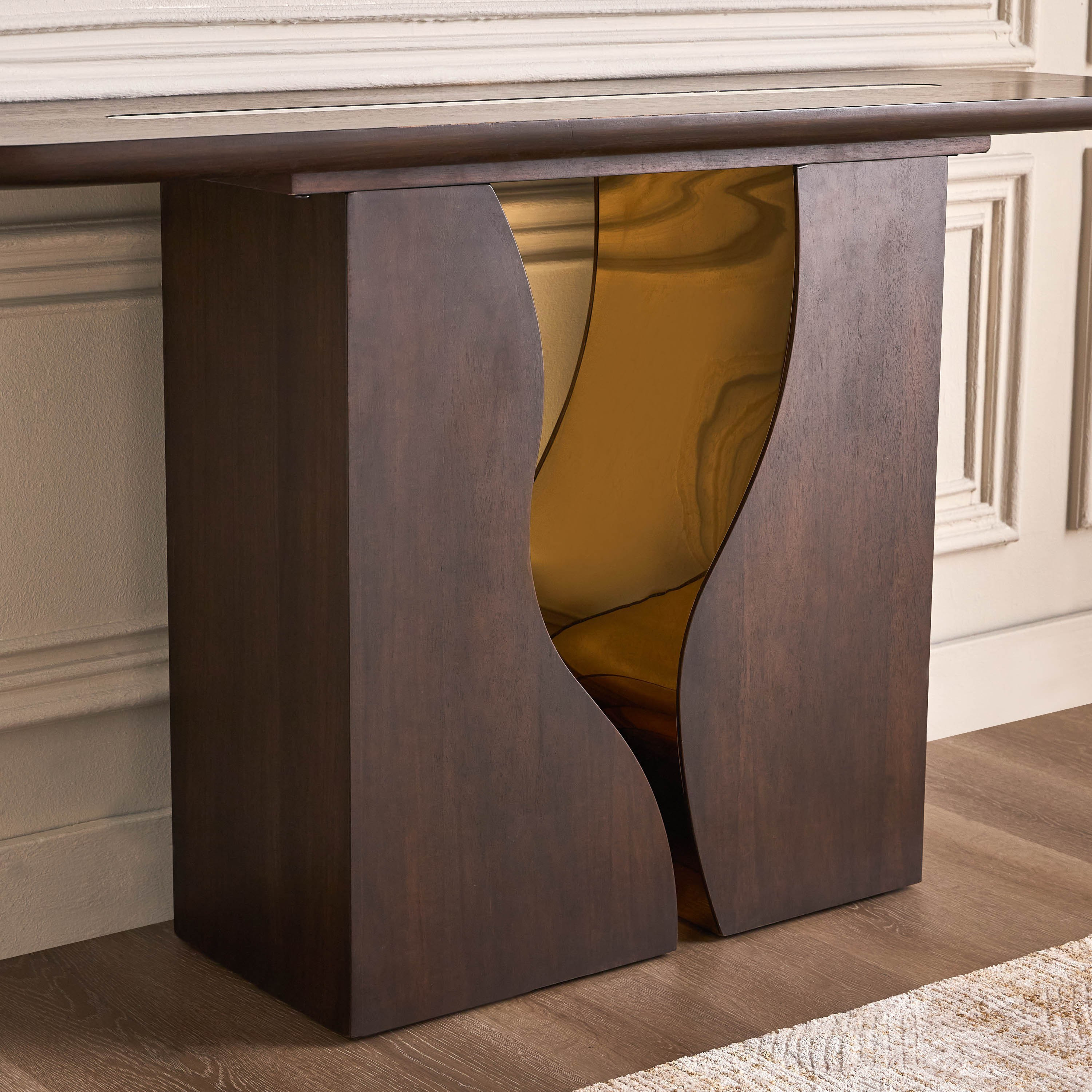 طاولة كونسول مع مرآة - دهب-furniture-livingroom-consoletablesandmirrors-image-4