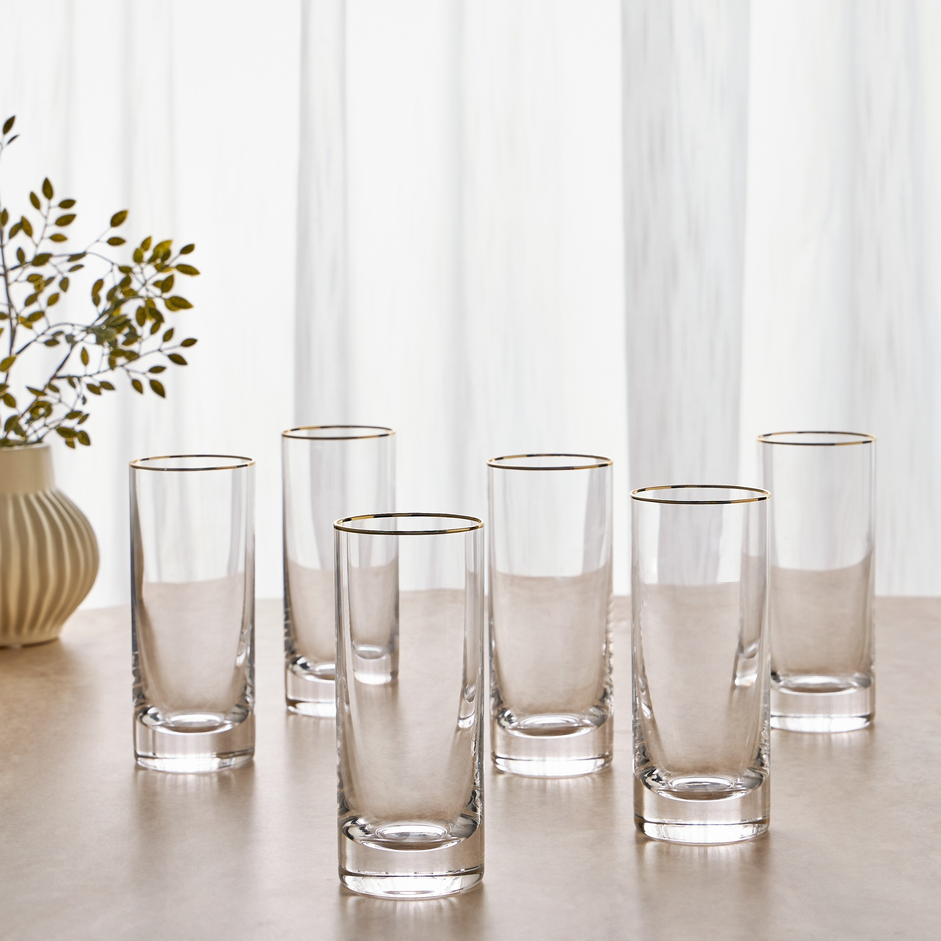 Solena 6-Piece Highball Glass Set - 350 ml-household-dining-glassware-stemware-image-1