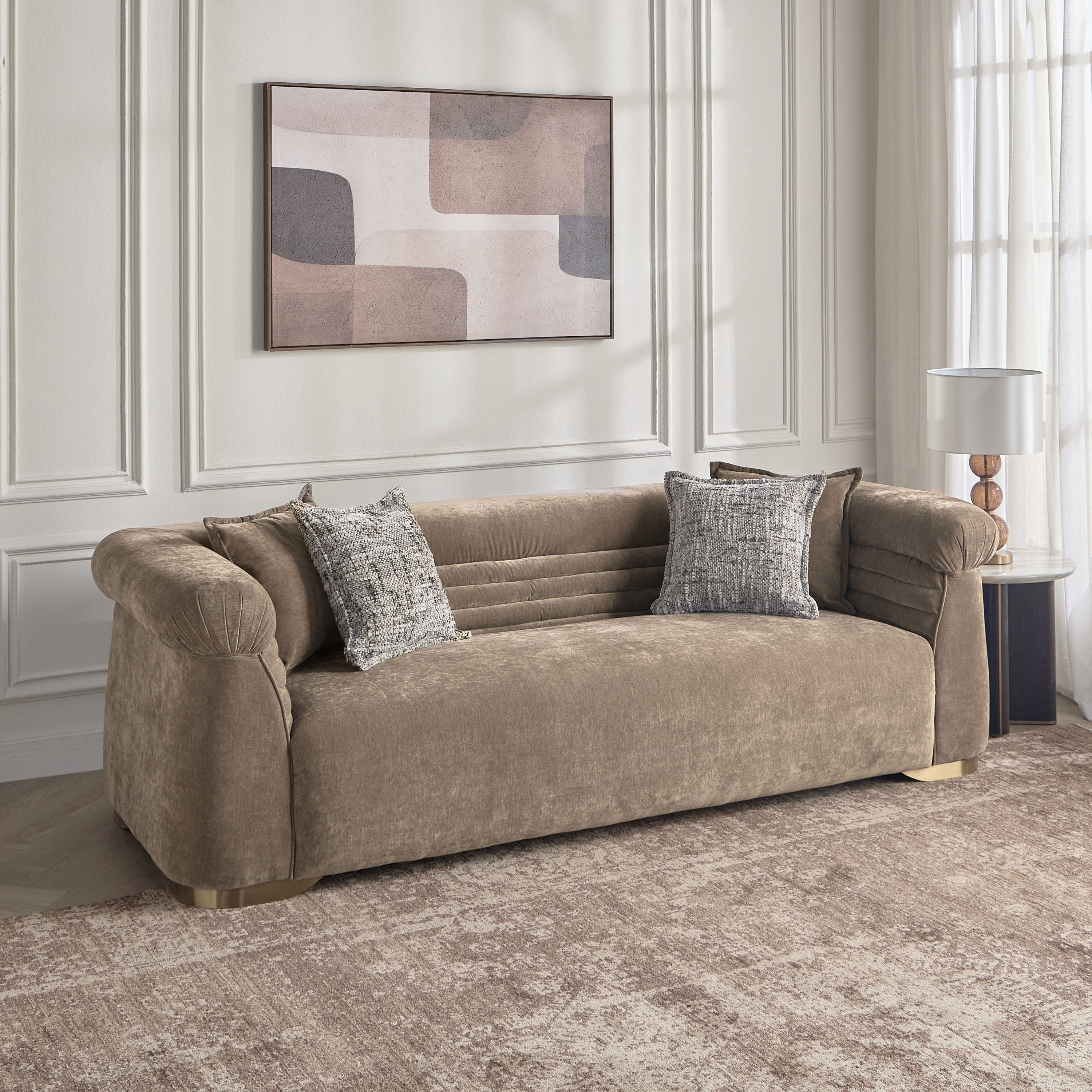 Kratos 3-Seater Fabric Sofa