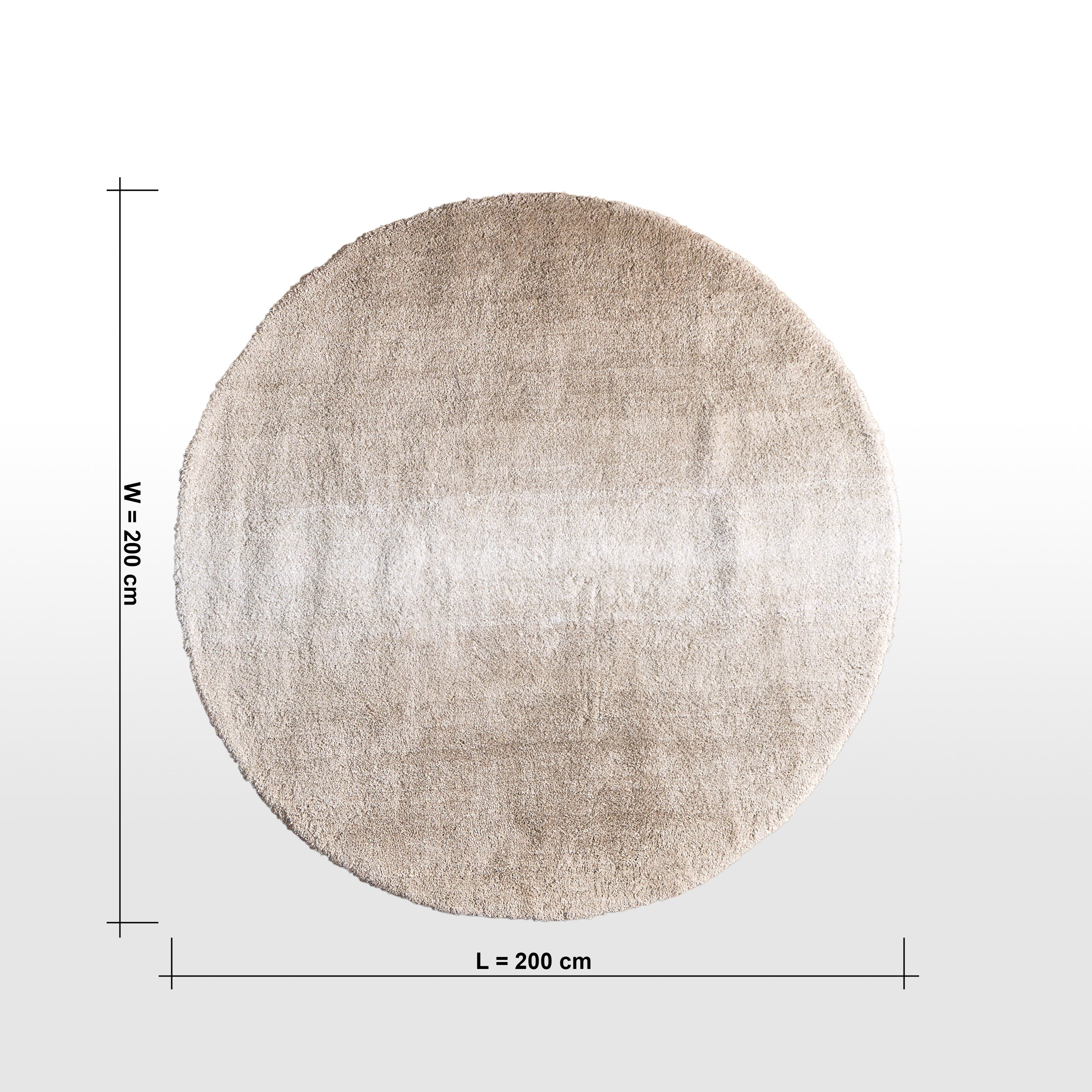 Orbina Shaggy Round Rug - 200 cm-household-rugsandcarpets-rugs-image-6