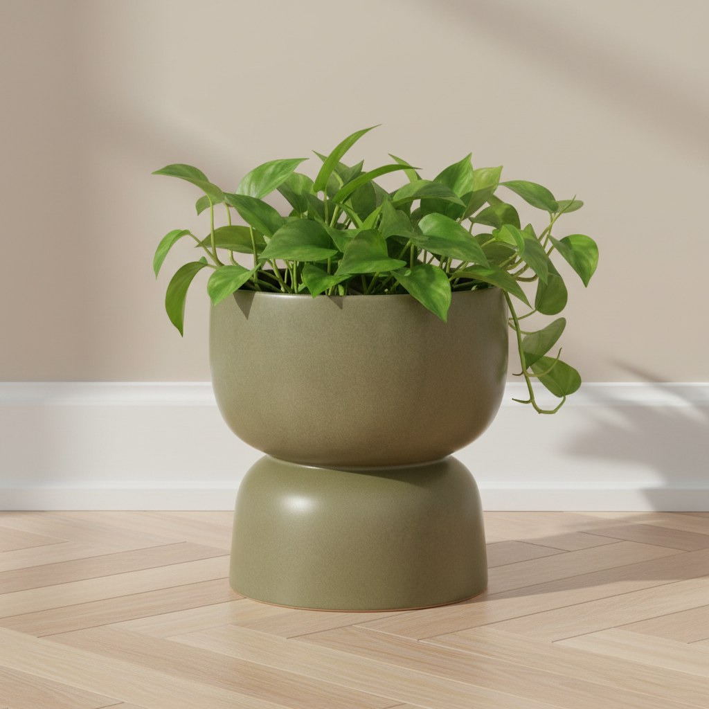 Salbe Double Ceramic Planter - 21 cm-household-gardenandoutdoor-potsandplanters-planters-image-1