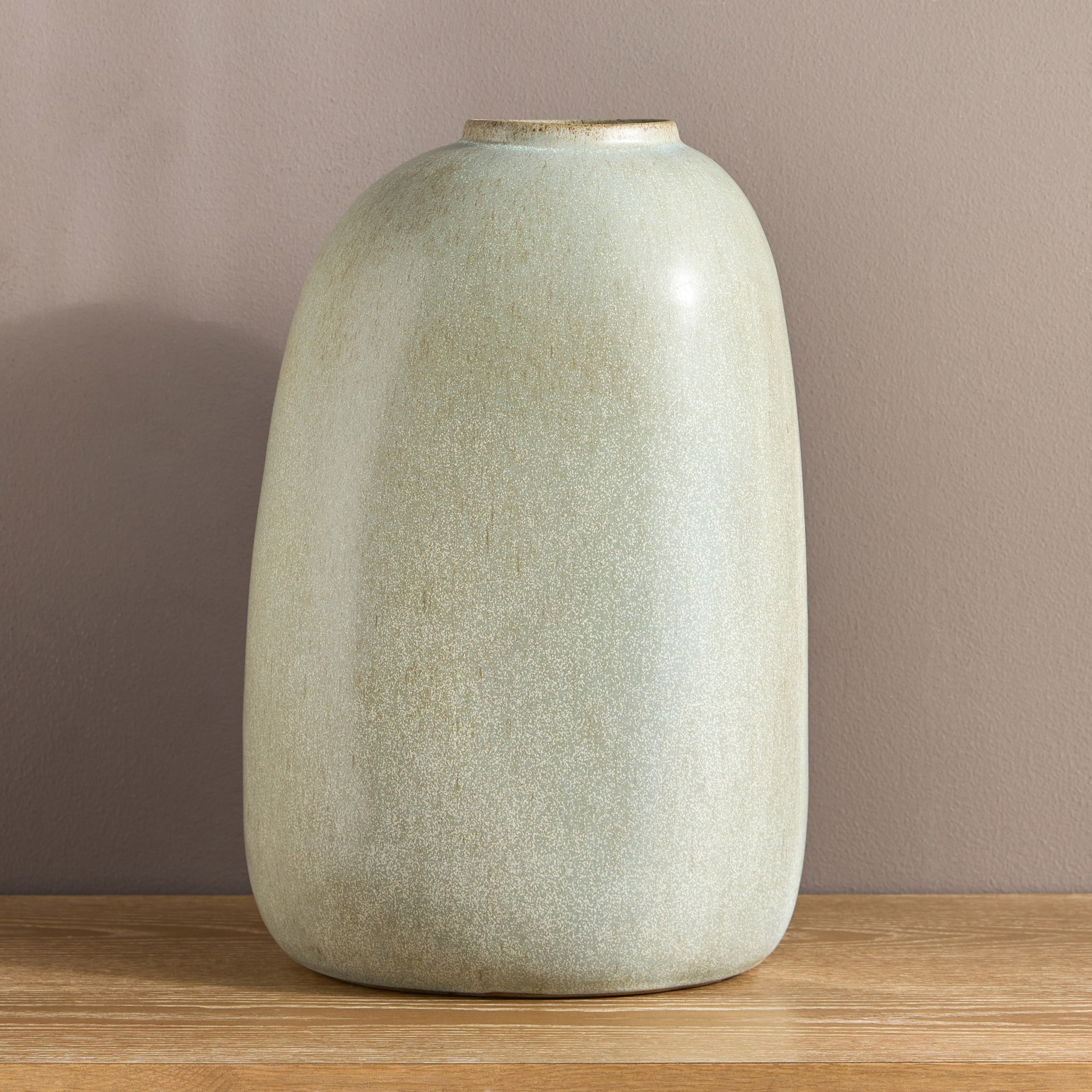 مزهرية سيراميك - سالبي - 40 سم-household-decor-vasesandbowls-image-1