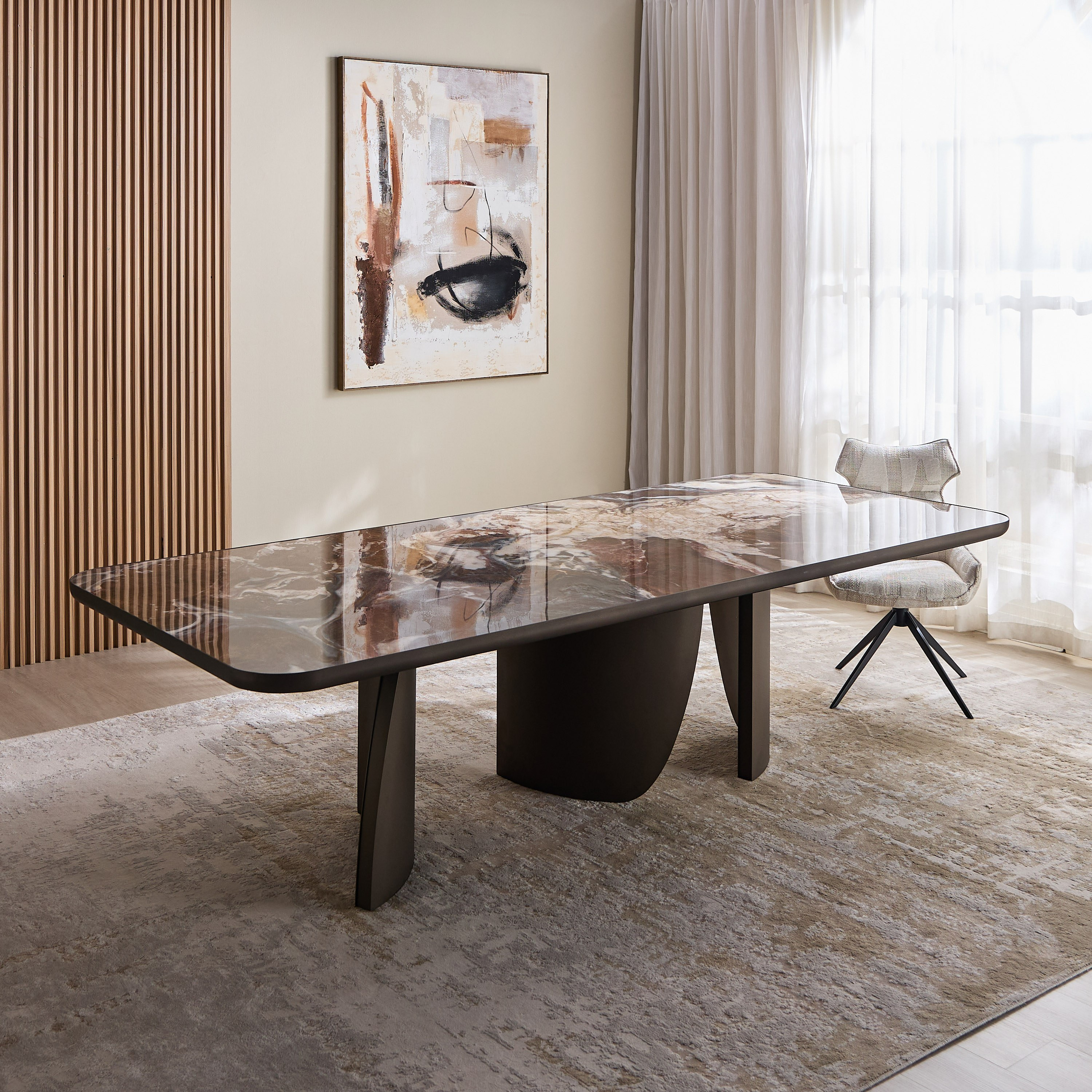 Lilya 10-Seater Ceramic Top Dining Table