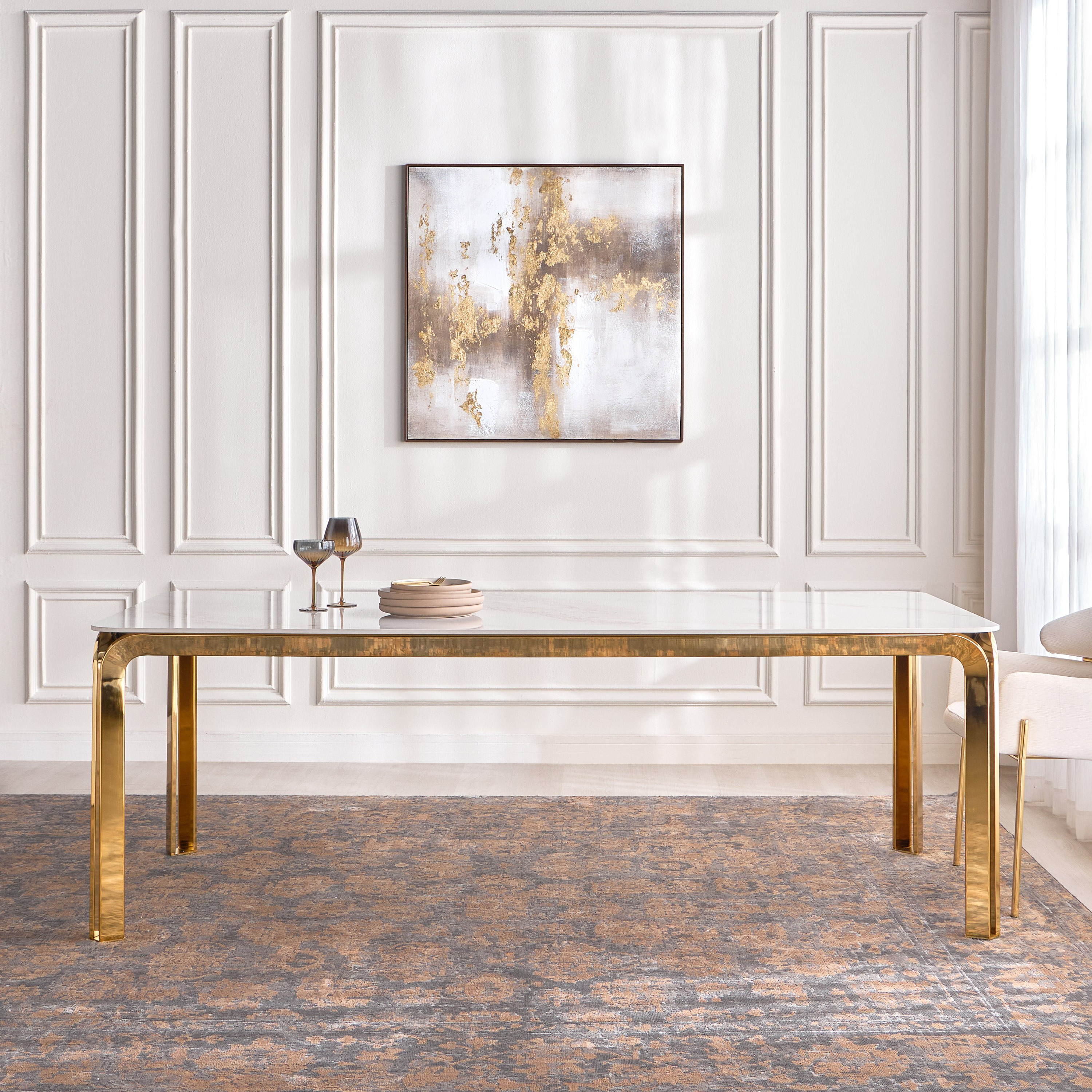 طاولة سفرة لـ8 مقاعد بسطح سيراميك - رايا-furniture-diningroom-diningtables-image-2