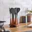 Sidra 7-Piece Utensil Set with Rotating Holder-household-kitchen-kitchentoolsandutensils-cookingutensils-image-3