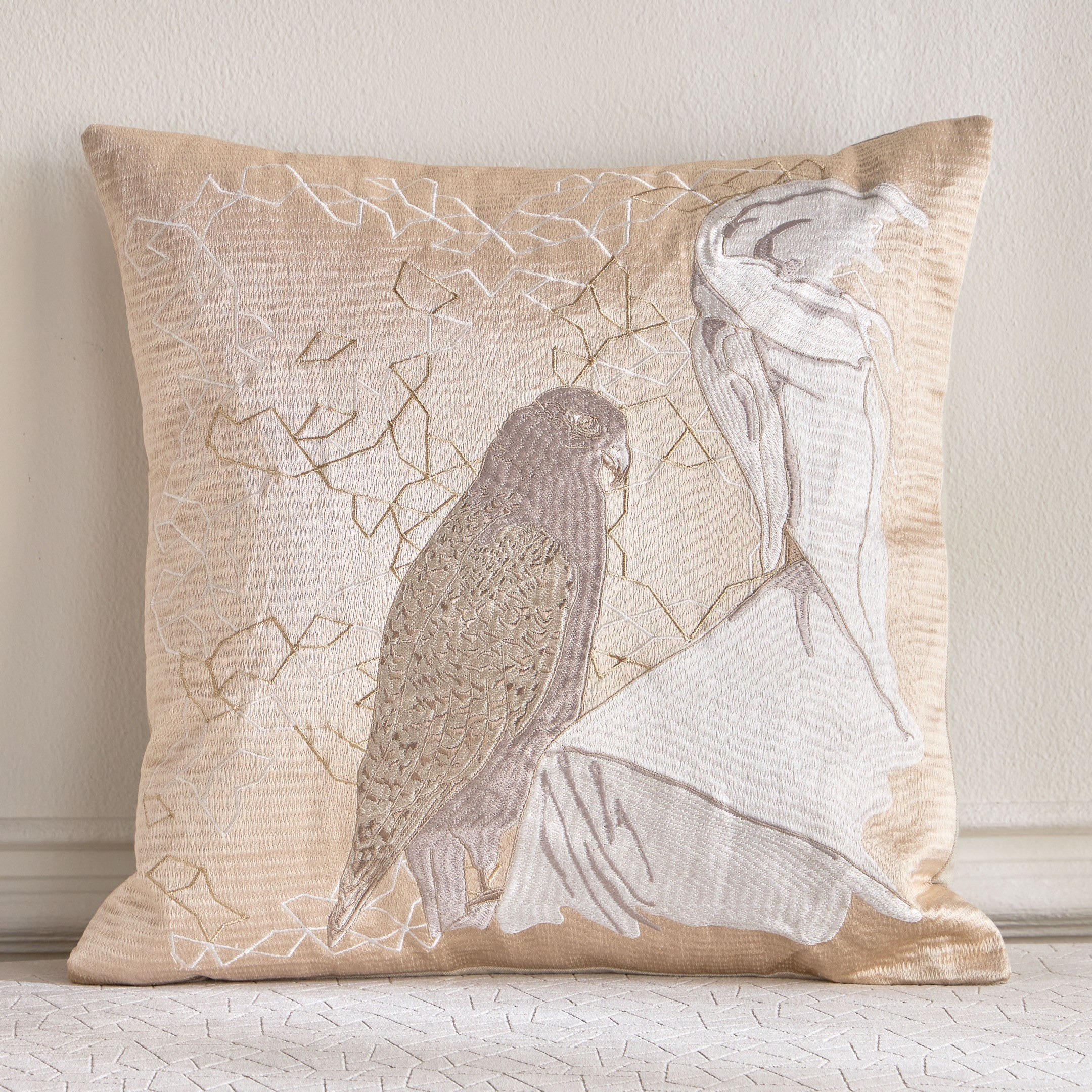 وسادة محشوة مطرزة - آرابيك بوب - 50x50 سم-household-cushionsandthrows-filledcushions-decorativecushions-image-1