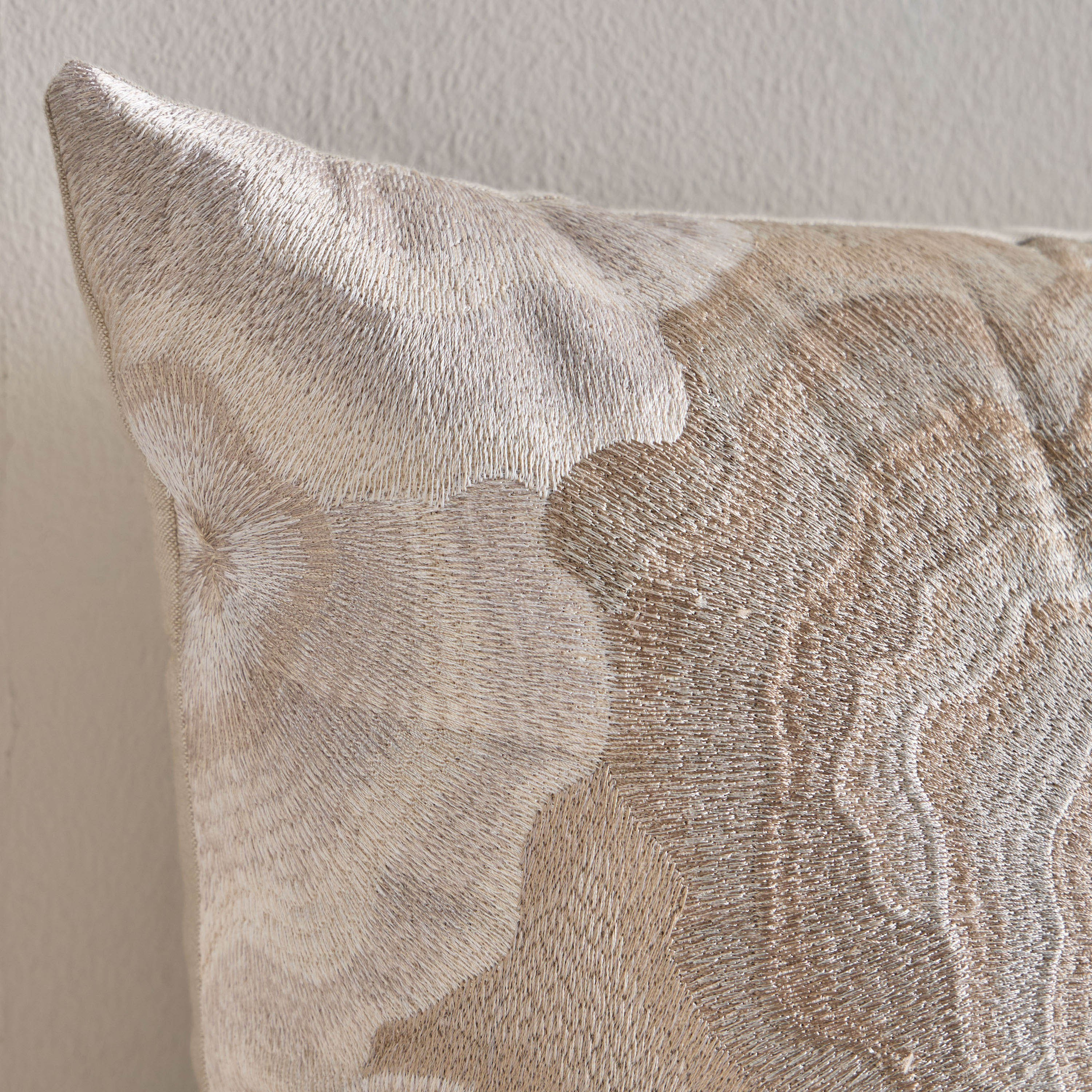 Zaha Floral Embroidered Filled Cushion - 40x60 cm-household-cushionsandthrows-filledcushions-decorativecushions-image-2