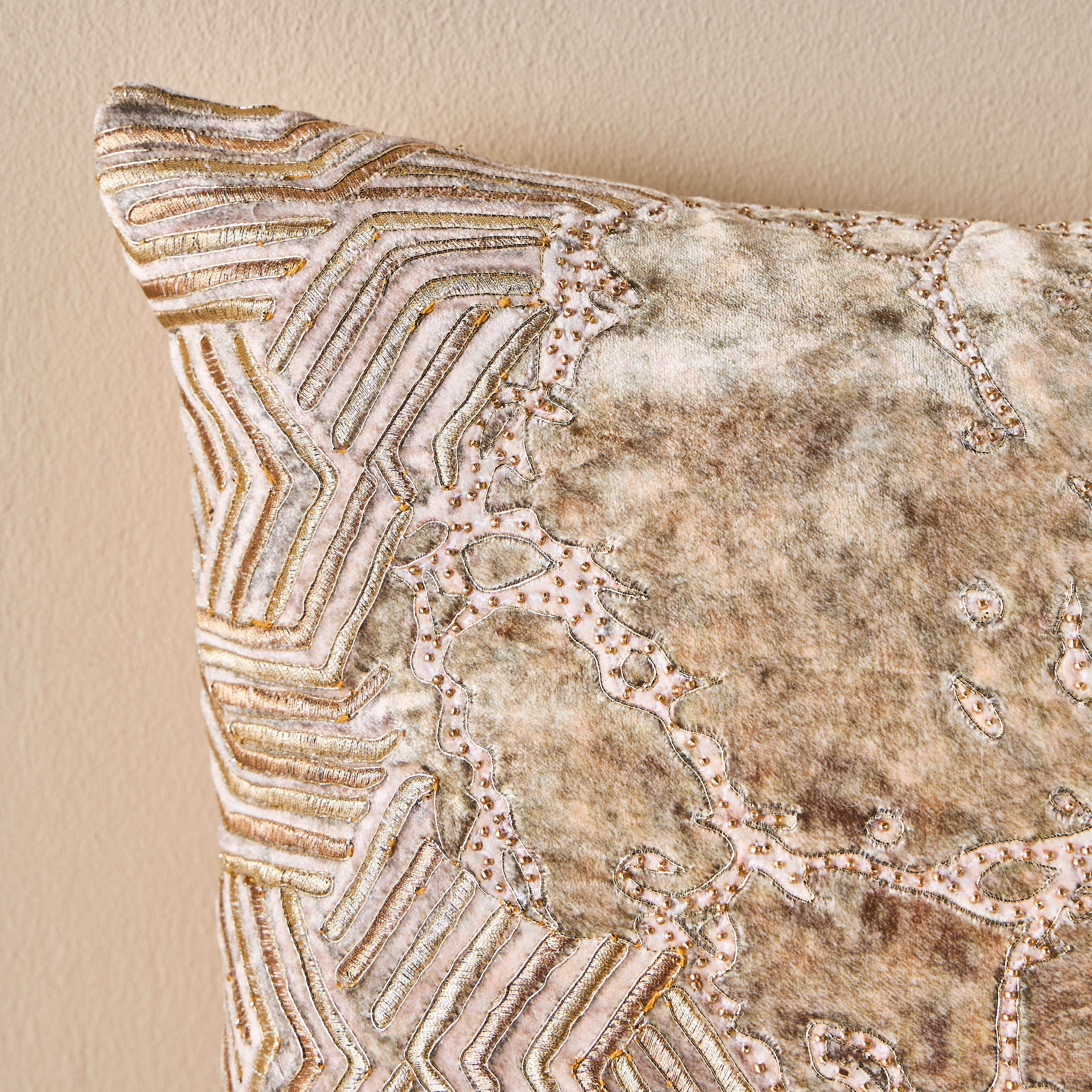 Dahab Embroidered Cushion Cover - 50x50 cm-household-cushionsandthrows-cushioncovers-image-2