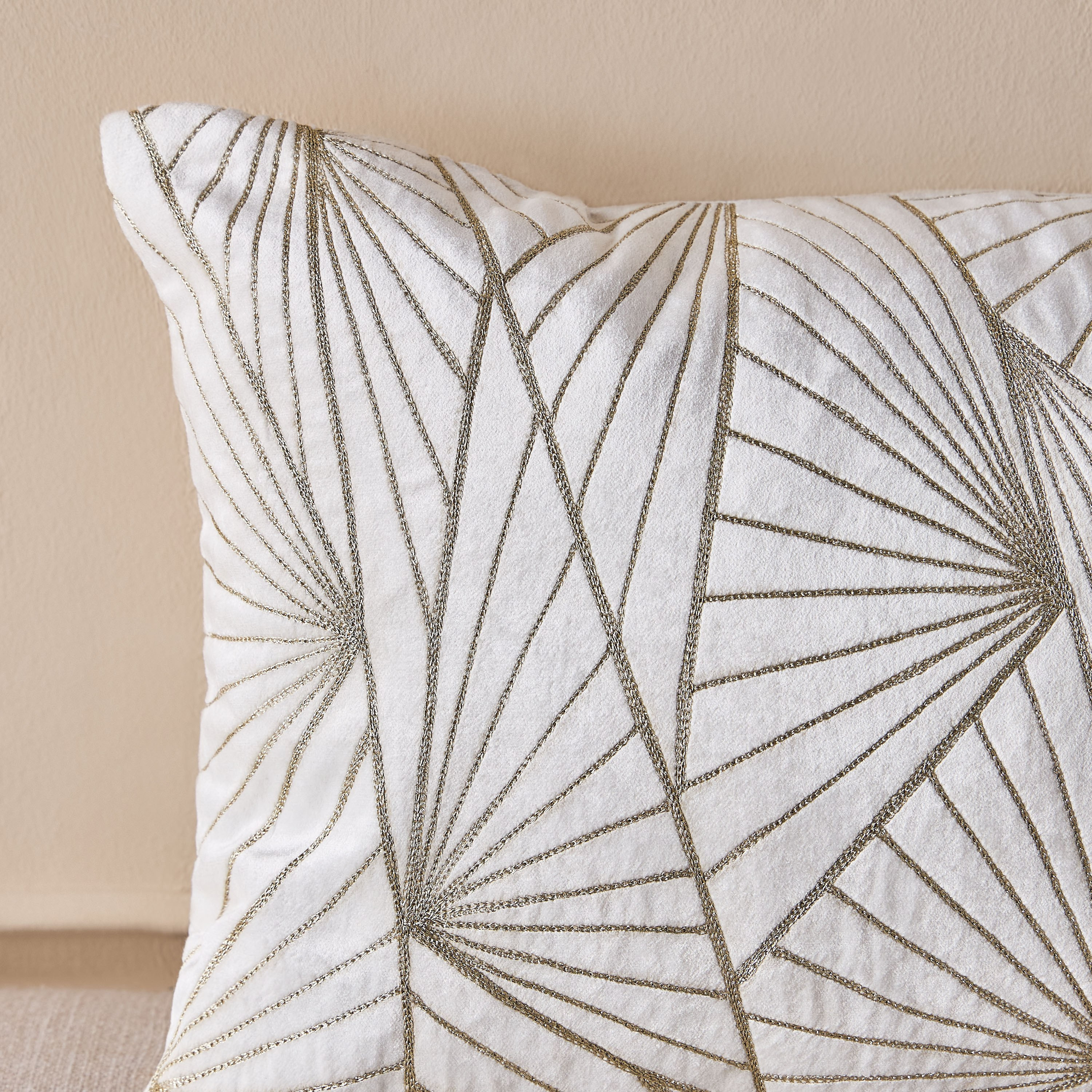 Fanous Matrix Embroidered Cushion Cover - 30x50 cm-household-cushionsandthrows-cushioncovers-image-2