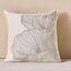 Lotus Leaf Applique Filled Cushion - 50x50 cm-household-cushionsandthrows-filledcushions-decorativecushions-image-1