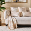 Lotus Leaf Applique Filled Cushion - 50x50 cm-household-cushionsandthrows-filledcushions-decorativecushions-image-4