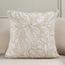 Lotus Leaves Beaded Filled Cushion - 50x50 cm-household-cushionsandthrows-filledcushions-decorativecushions-image-1
