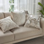 Lotus Leaves Beaded Filled Cushion - 50x50 cm-household-cushionsandthrows-filledcushions-decorativecushions-image-4