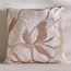 Lotus Leaf Embroidered Filled Cushion - 50x50 cm-household-cushionsandthrows-filledcushions-decorativecushions-image-1