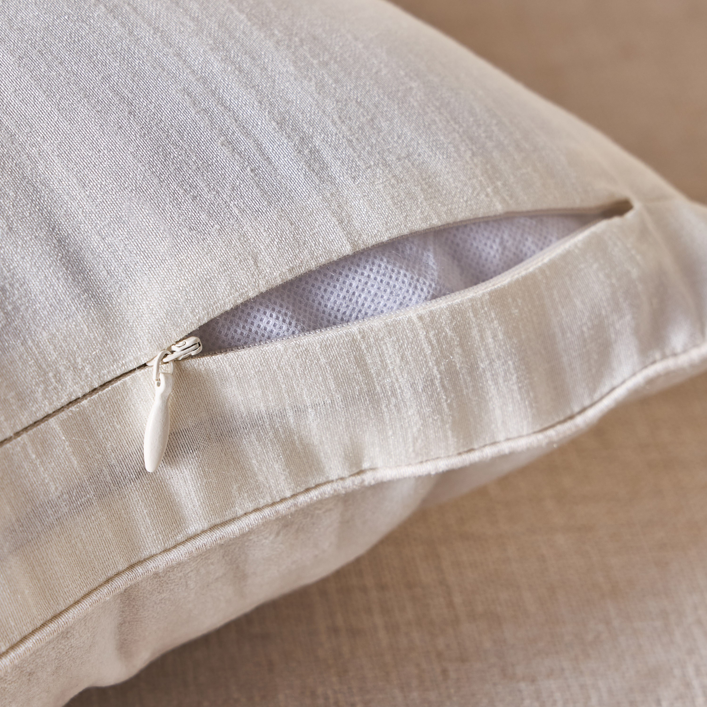 Lotus Embroidered Filled Cushion - 50x50 cm-household-cushionsandthrows-filledcushions-decorativecushions-image-3