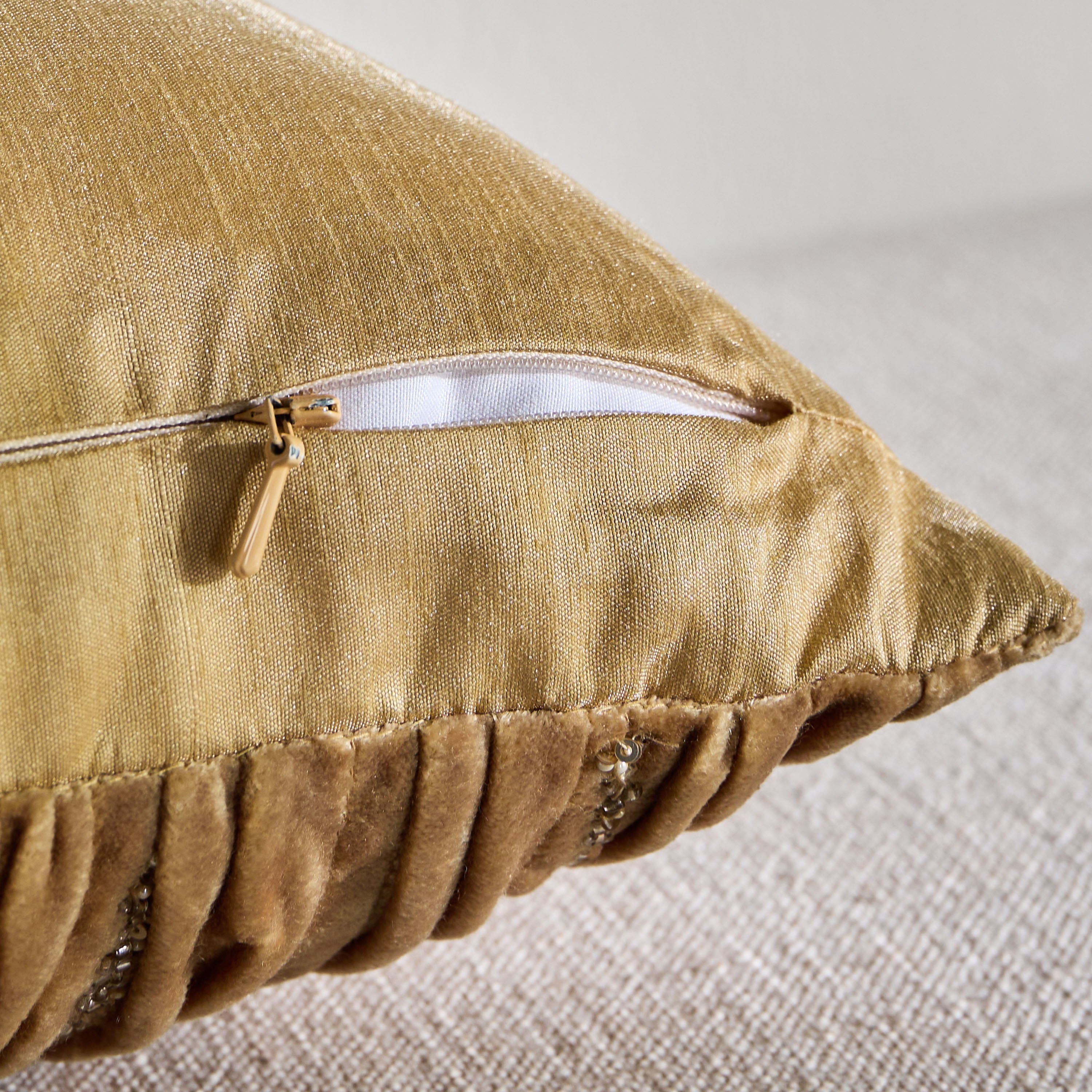 Dahab Beaded Filled Cushion - 30x50 cm-household-cushionsandthrows-filledcushions-decorativecushions-image-3