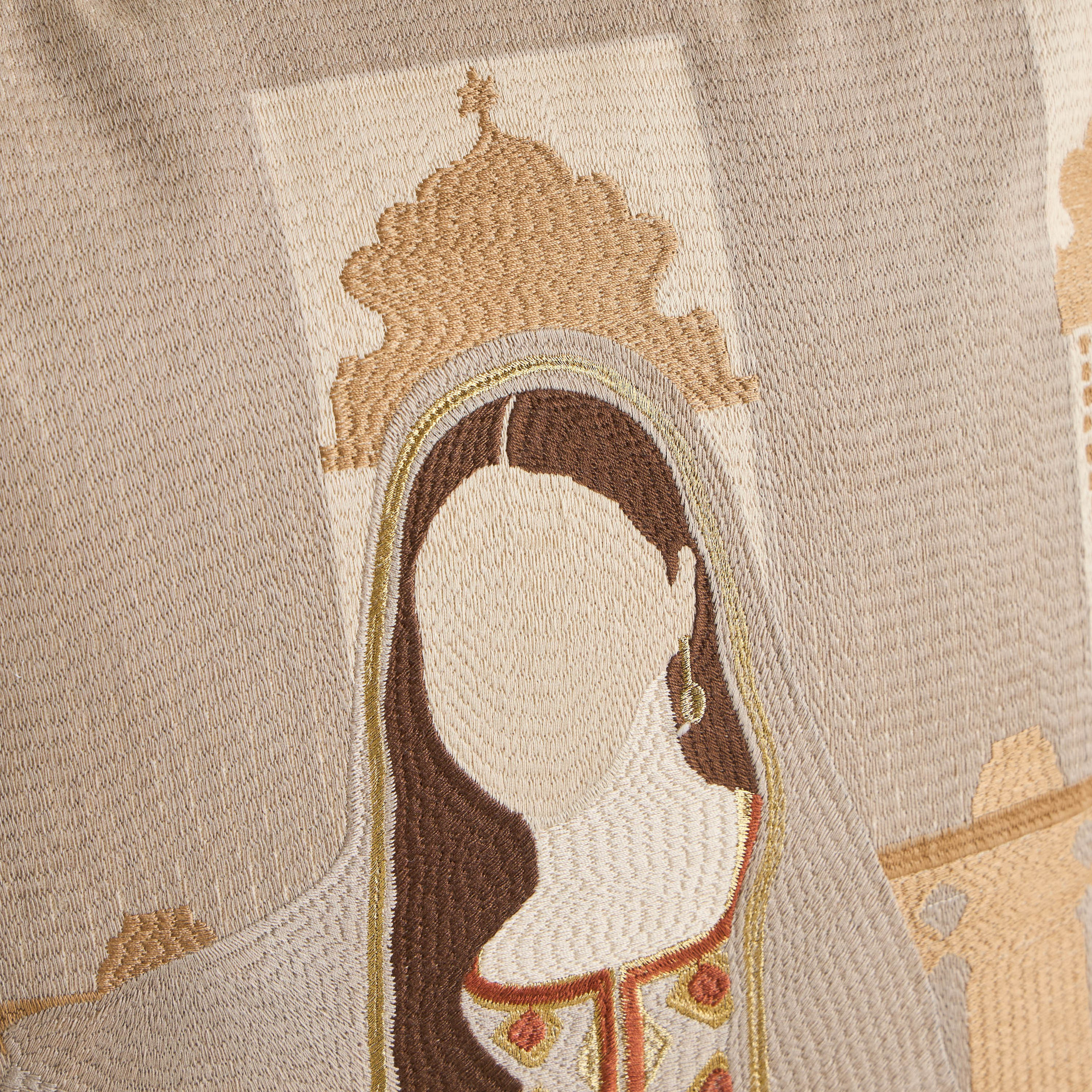 وسادة محشوة بتطريز عربي - 50x50 سم-household-cushionsandthrows-filledcushions-decorativecushions-image-2