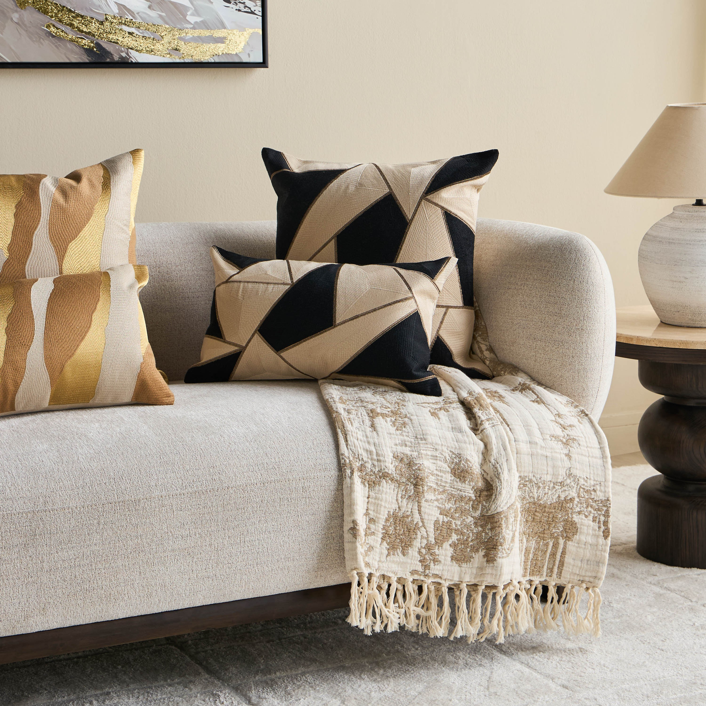 وسادة محشوة مطرزة - فانوس - 50x50 سم-household-cushionsandthrows-filledcushions-decorativecushions-image-4