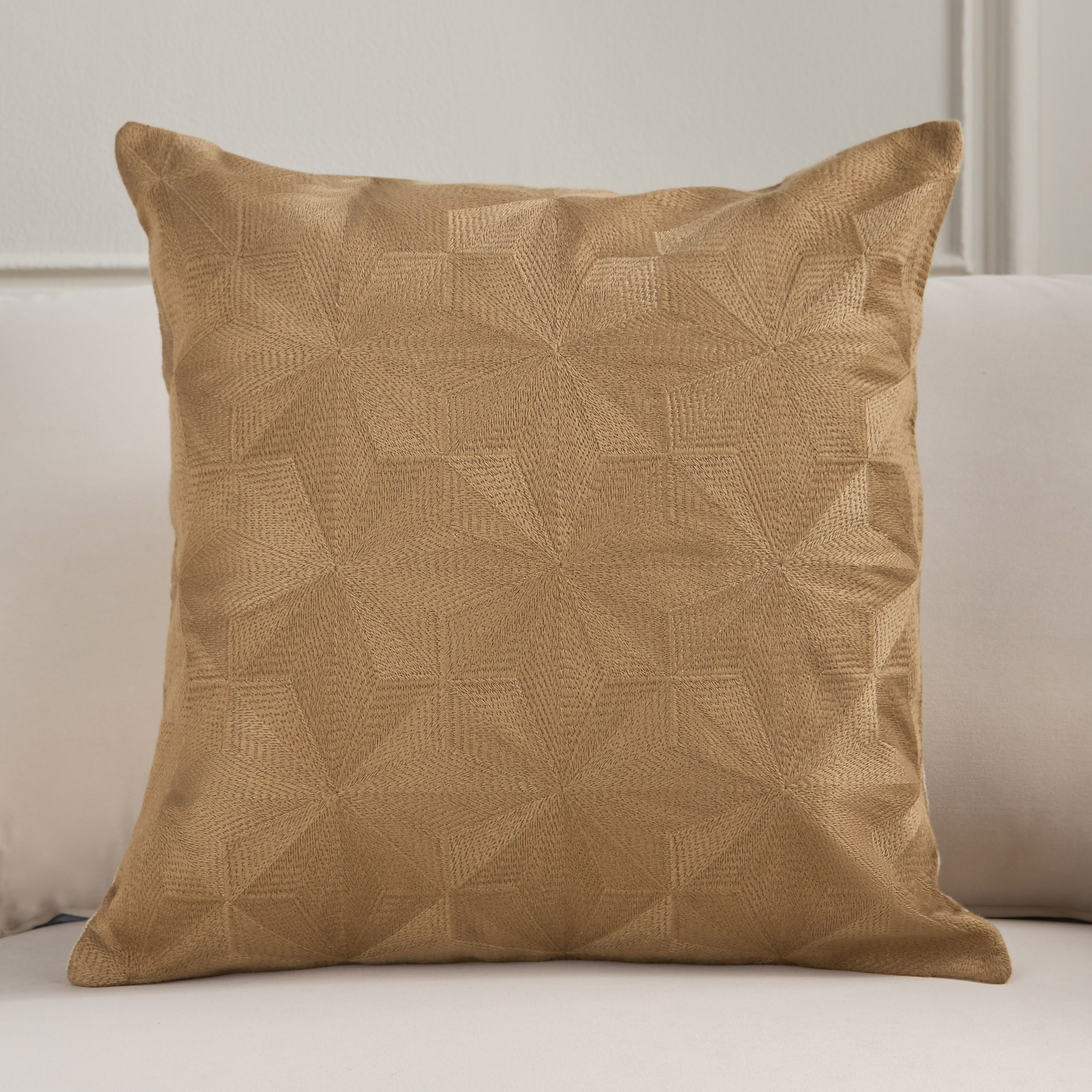 Roshan Embroidered Filled Cushion - 50x50 cm-household-cushionsandthrows-filledcushions-decorativecushions-image-1