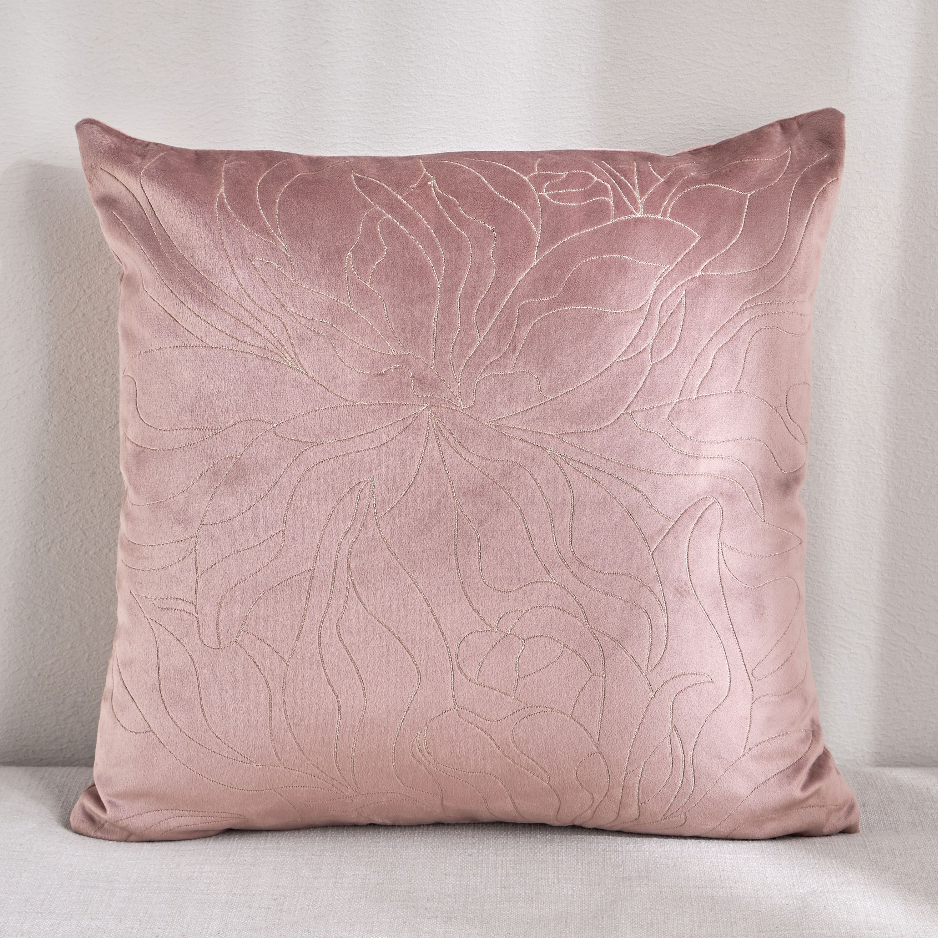 وسادة محشوة مطرزة - وردة - 50x50 سم-household-cushionsandthrows-filledcushions-decorativecushions-image-5