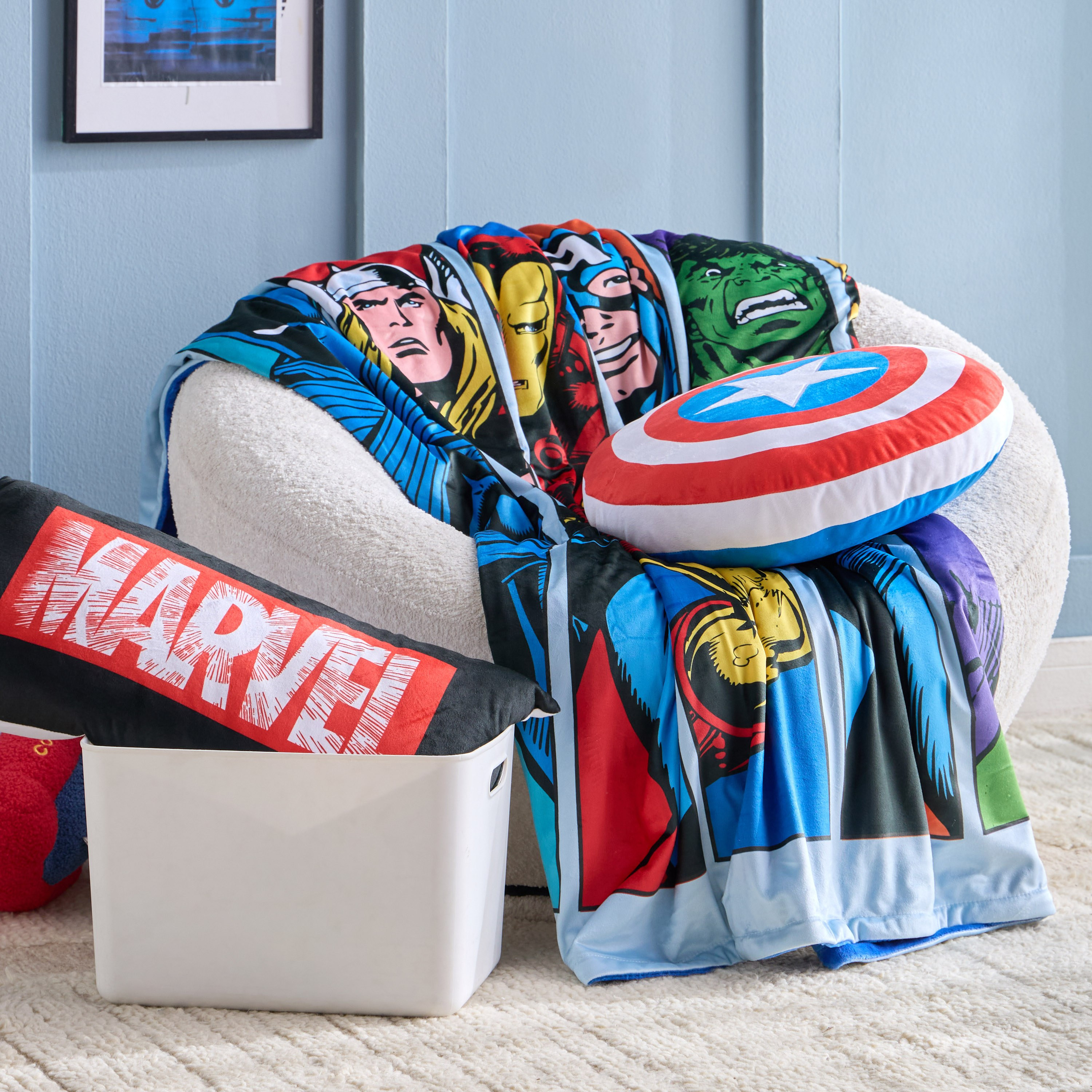 Marvel Avengers Filled Cushion - 30x60 cm-babyandkids-beddingandwindows-bedding-filledcushionsandcovers-image-4