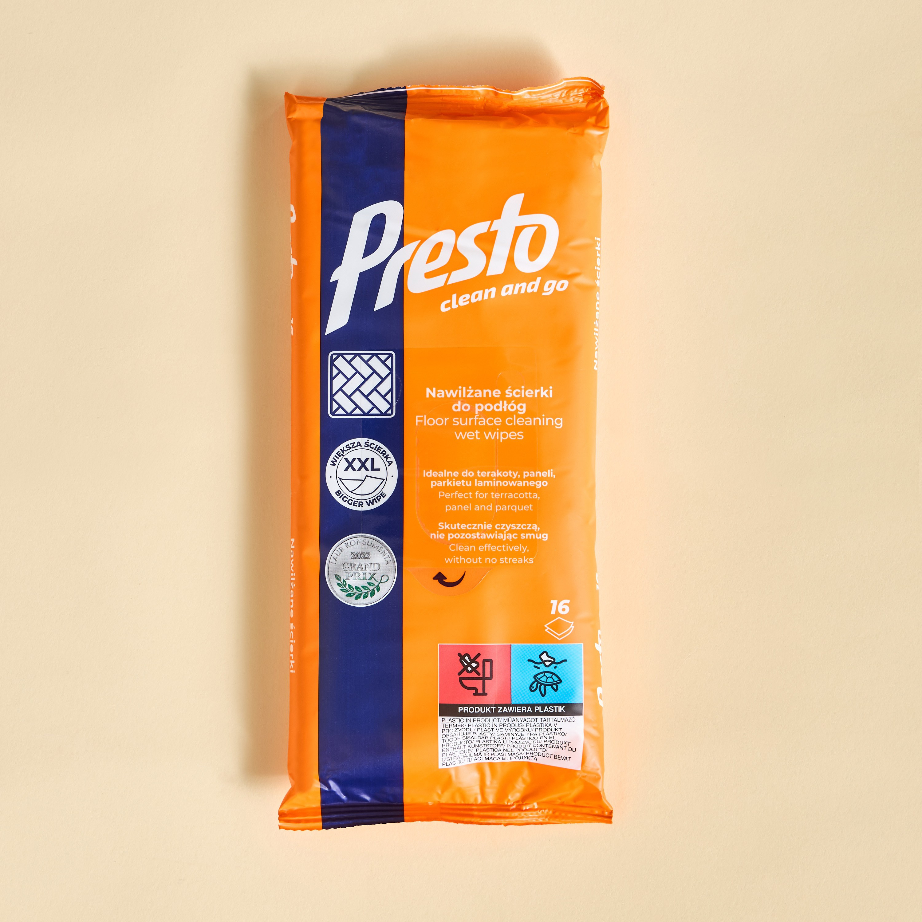 Presto 16-Piece XXL Floor Surface Cleaning Wet Wipes-household-generalaccessories-hygieneessentials-image-3