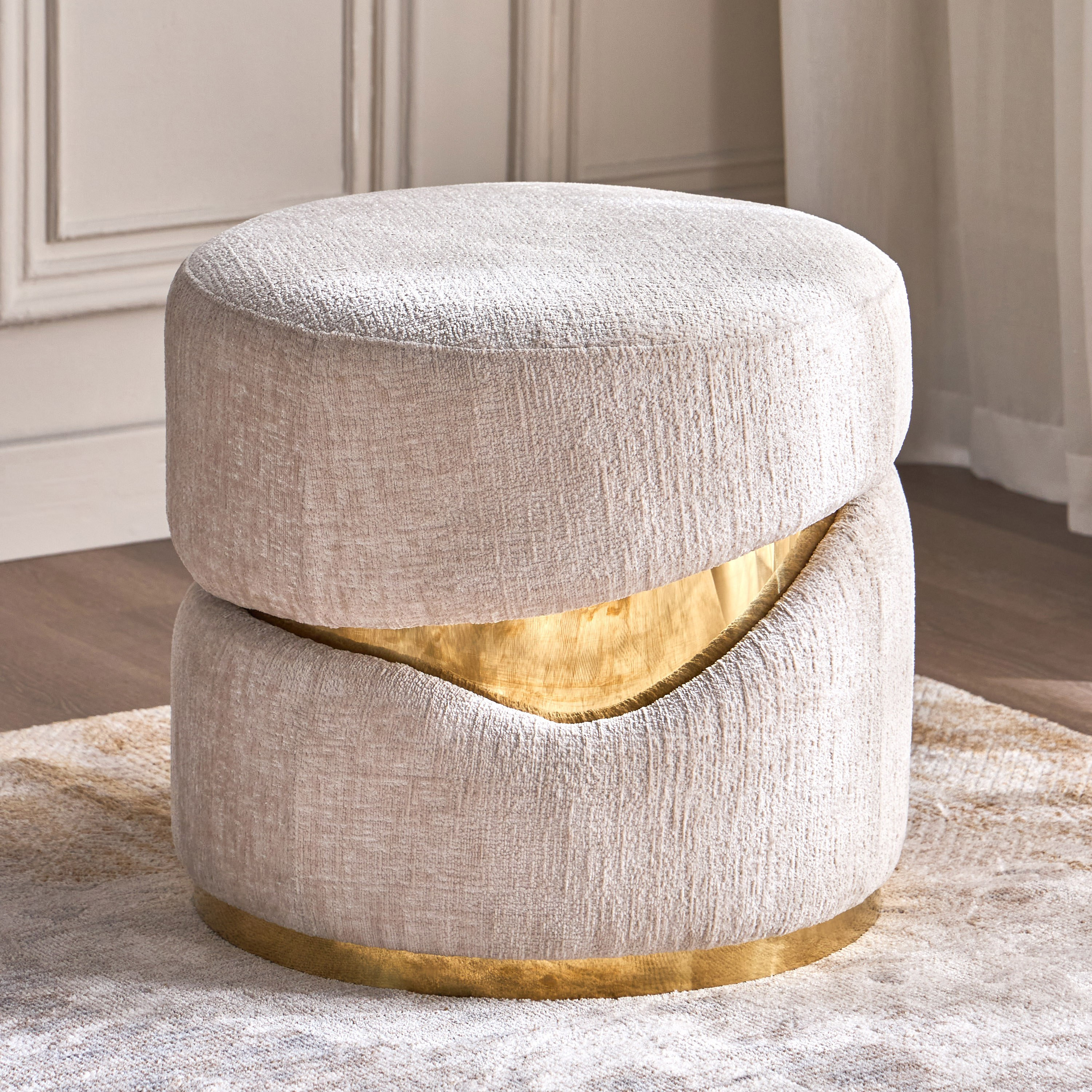 Dahab Fabric Ottoman-furniture-sofaandseating-ottomansbeanbagsandpoufs-image-1