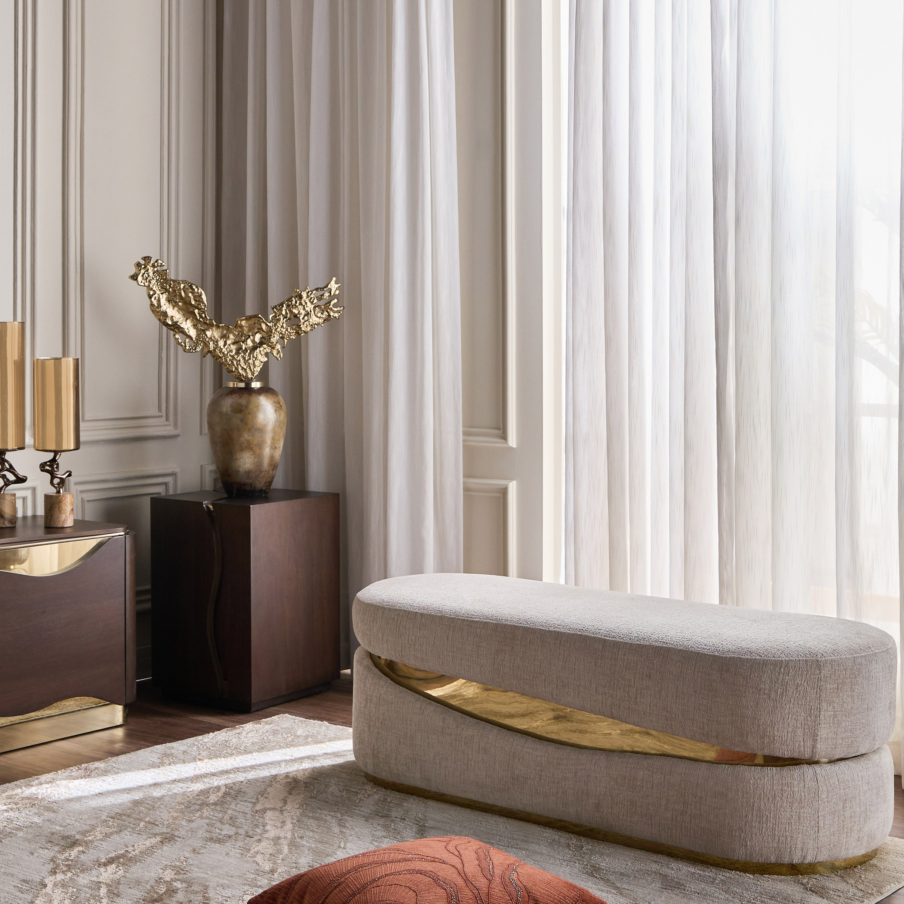 مقعد بنش قماش - دهب-furniture-sofaandseating-chaiseandbenches-image-5