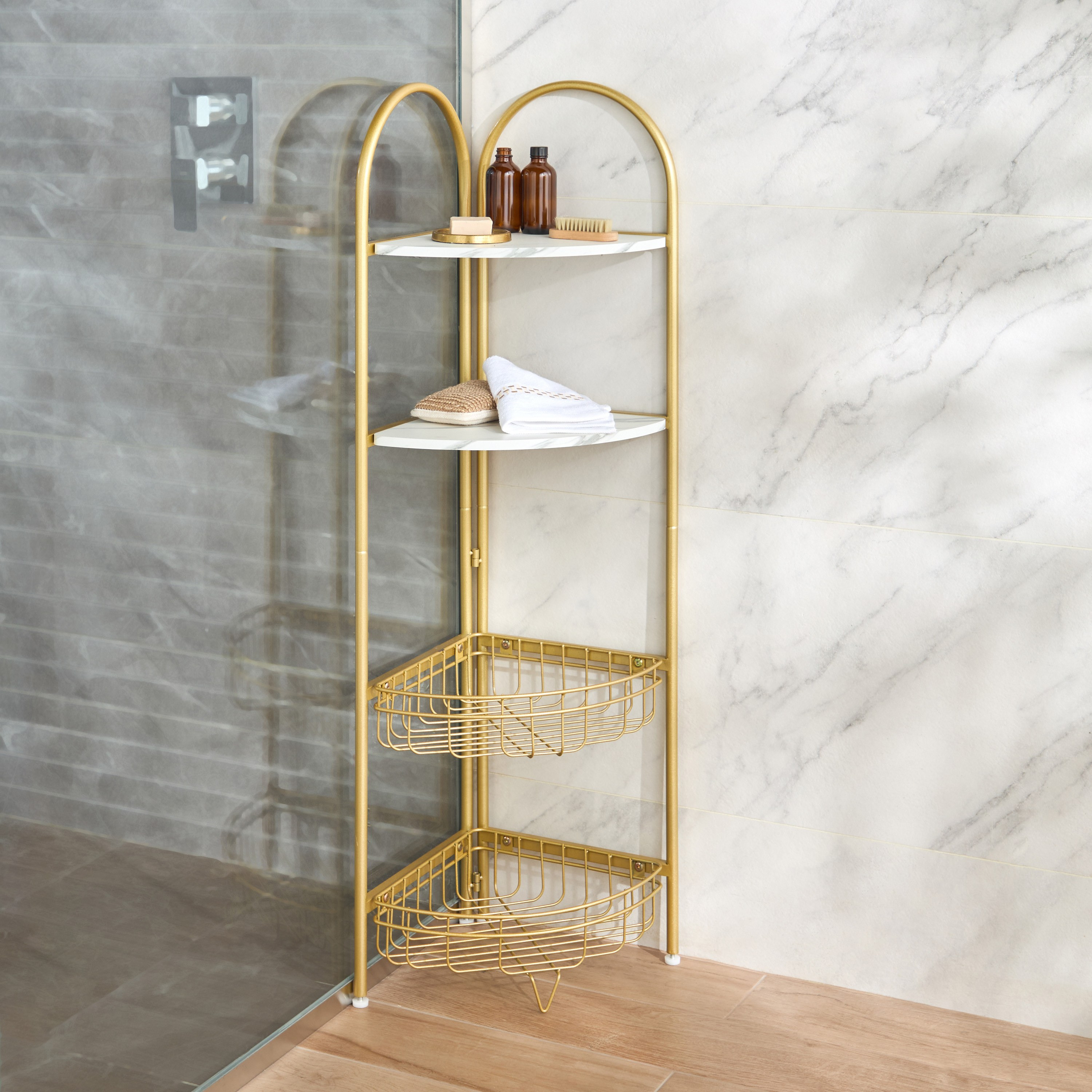 Jason 4-Tier Storage Rack - 32x32 cm