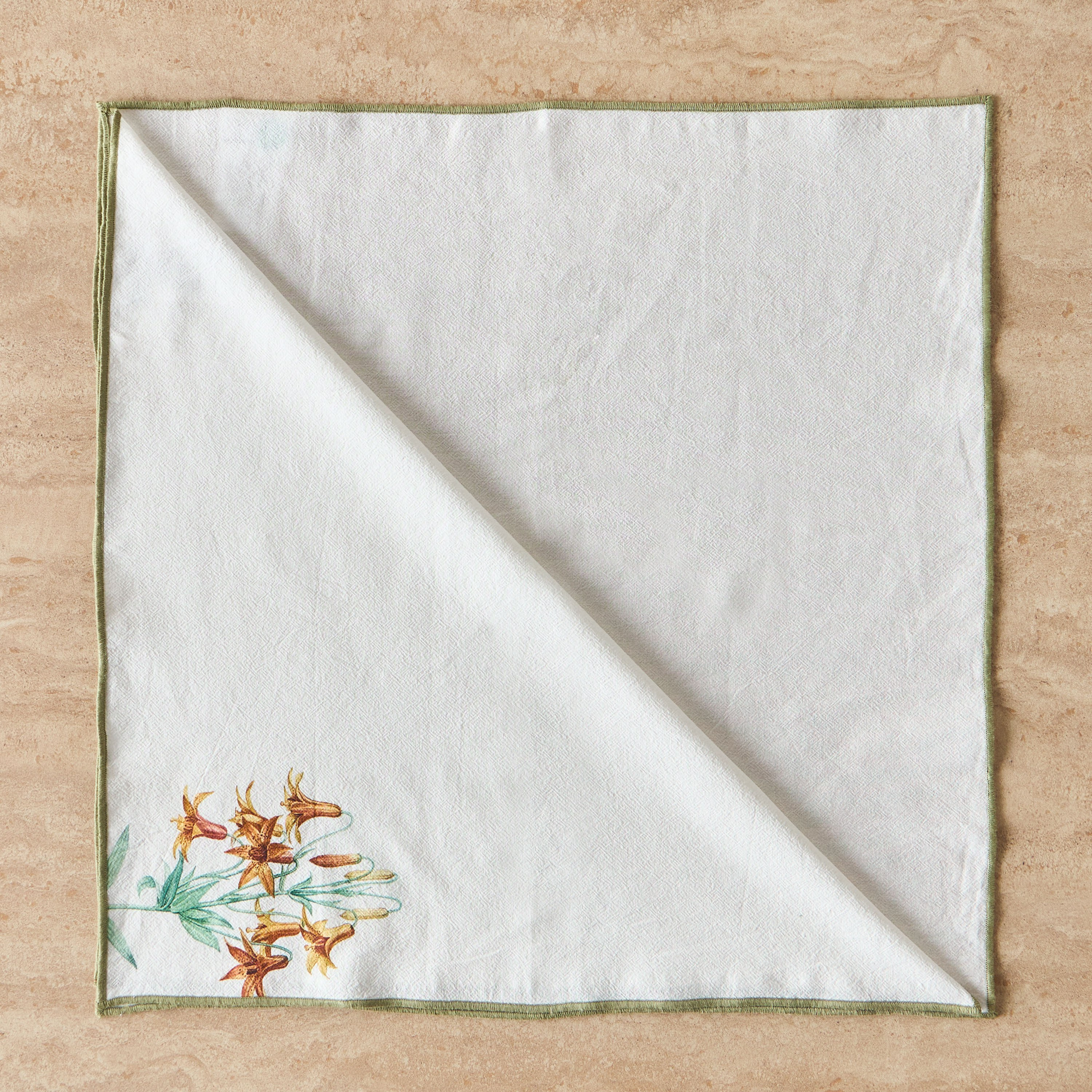 Gloria Botanical Leaves 4-Piece Napkin Set - 45x45 cm-household-dining-tablelinen-napkinsandaccessories-image-1