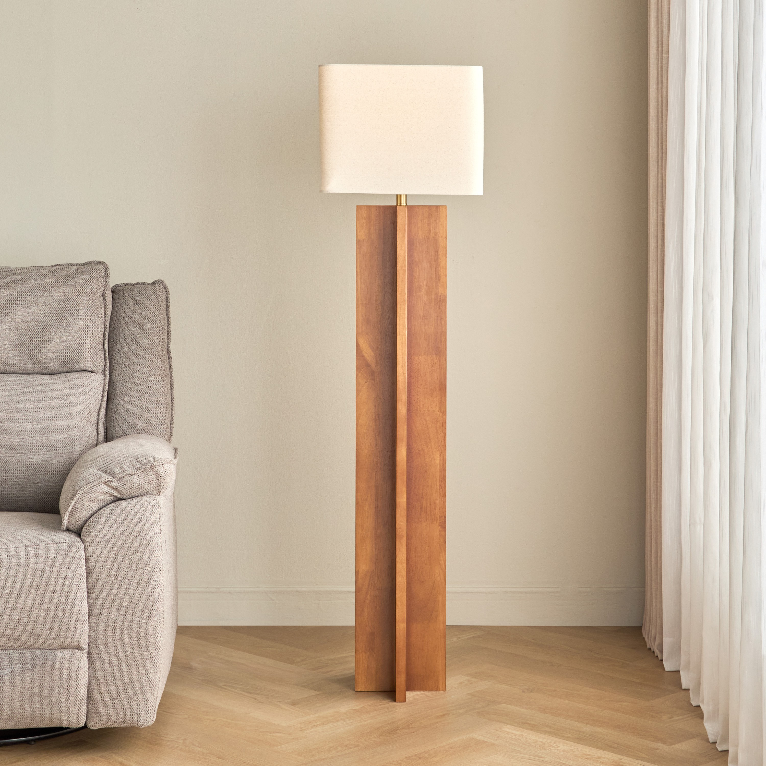مصباح أرضية خشبي - فالوريا - 160 سم-household-lighting-floorlamps-image-1