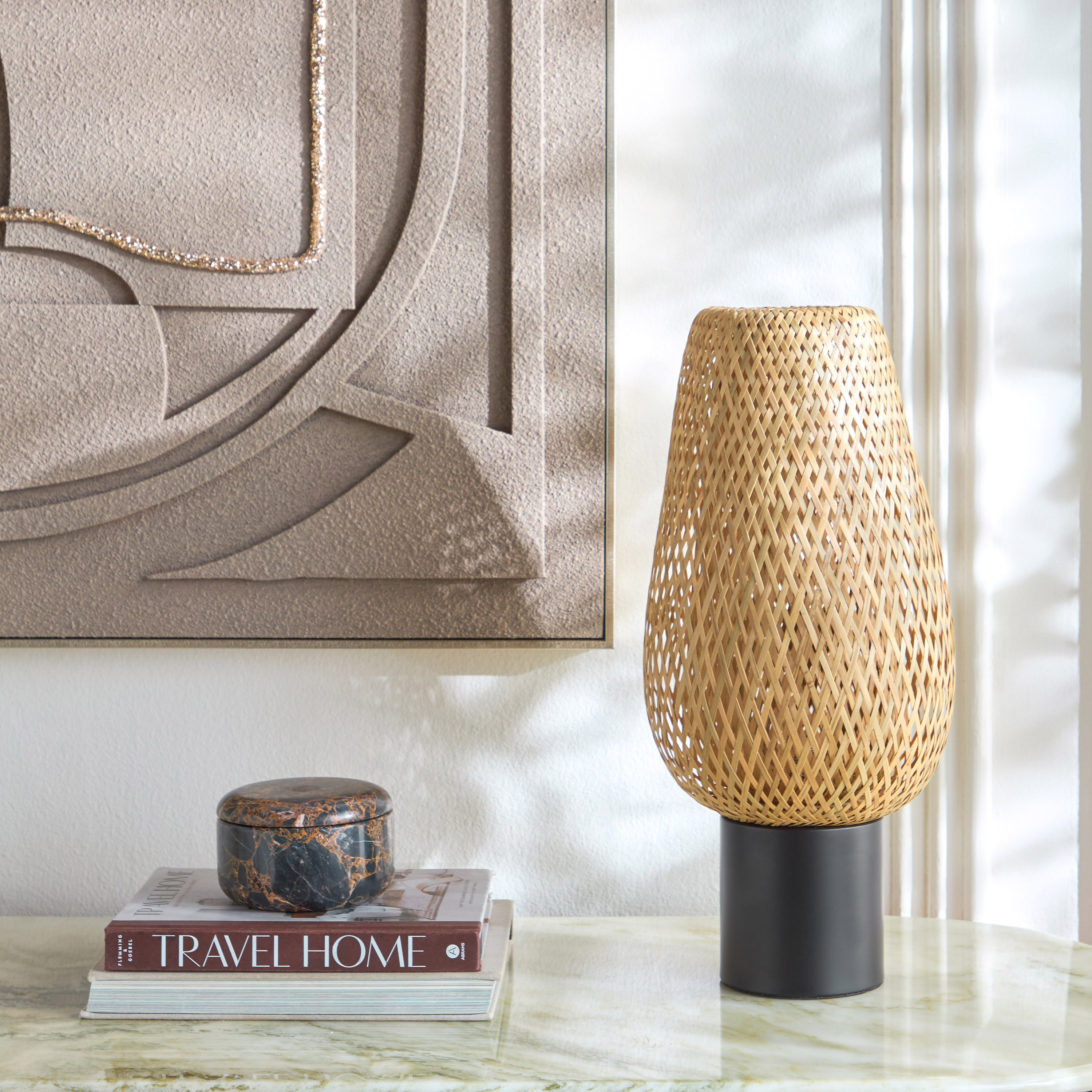 Camelot Bamboo Table Lamp - 50 cm-household-lighting-tableanddesklamps-image-5