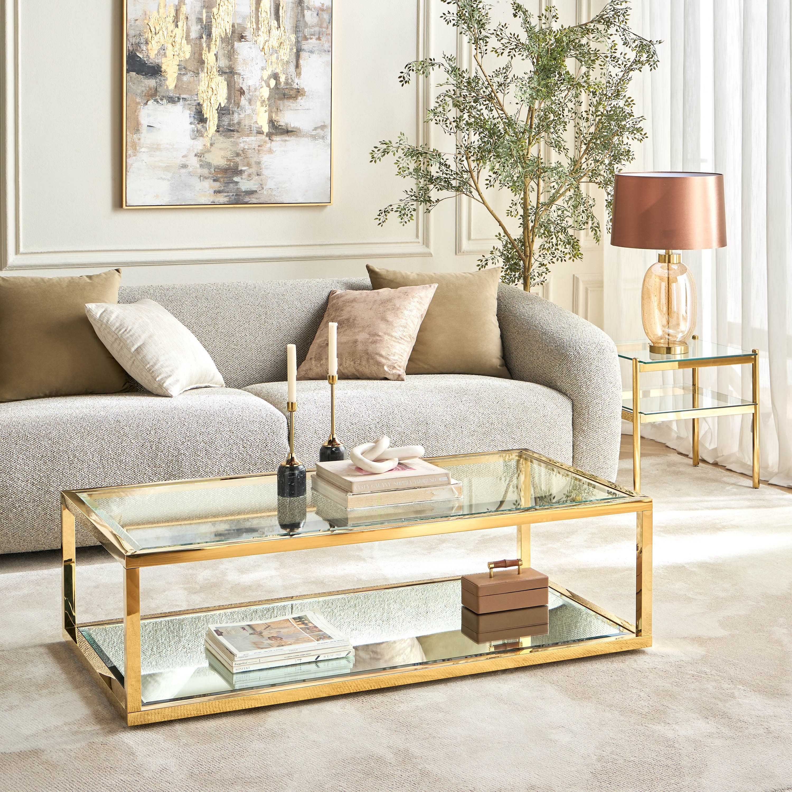 Lyra Glass Table Lamp - 62 cm-household-lighting-tableanddesklamps-image-5