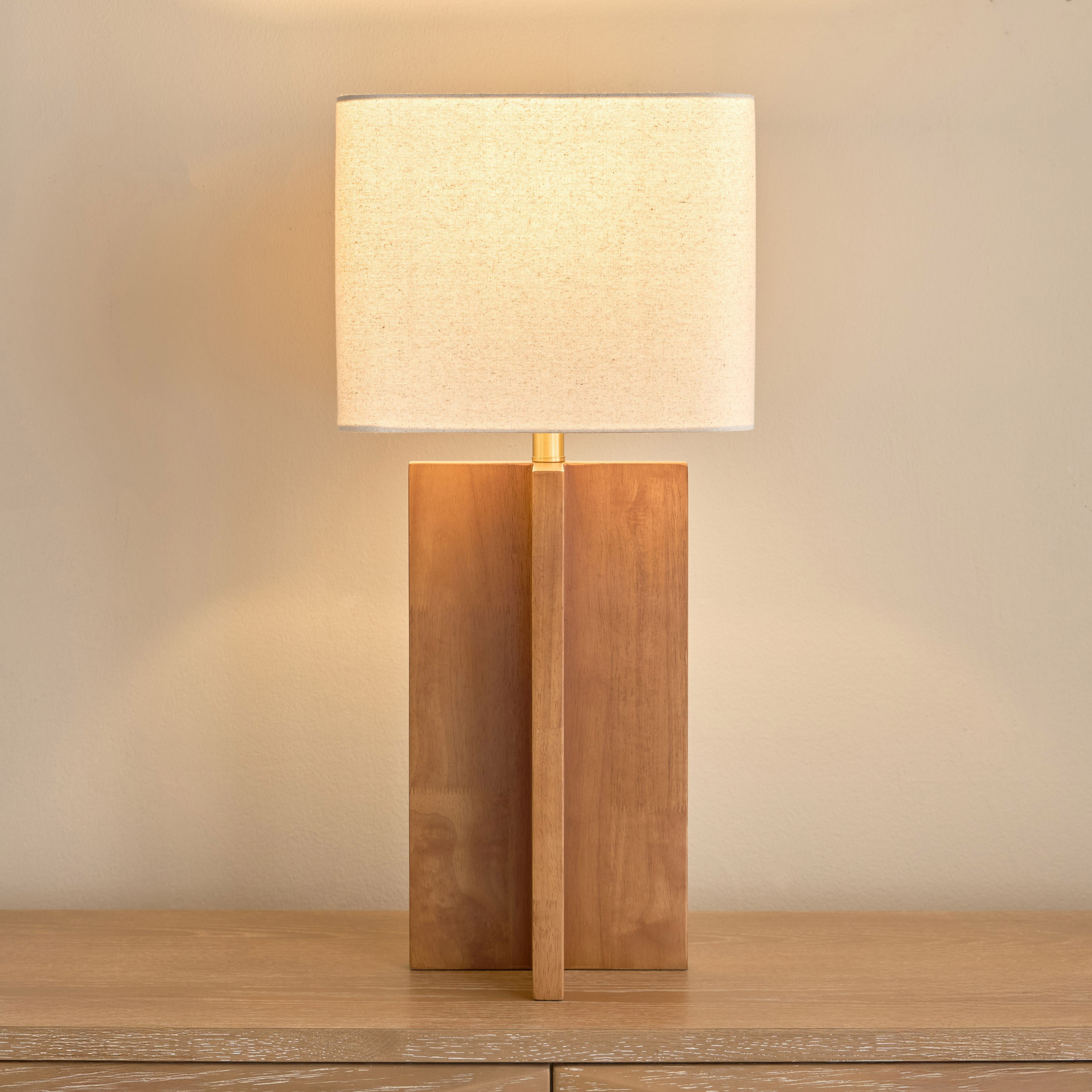 Valoria Wooden Table Lamp - 76 cm-household-lighting-tableanddesklamps-image-2