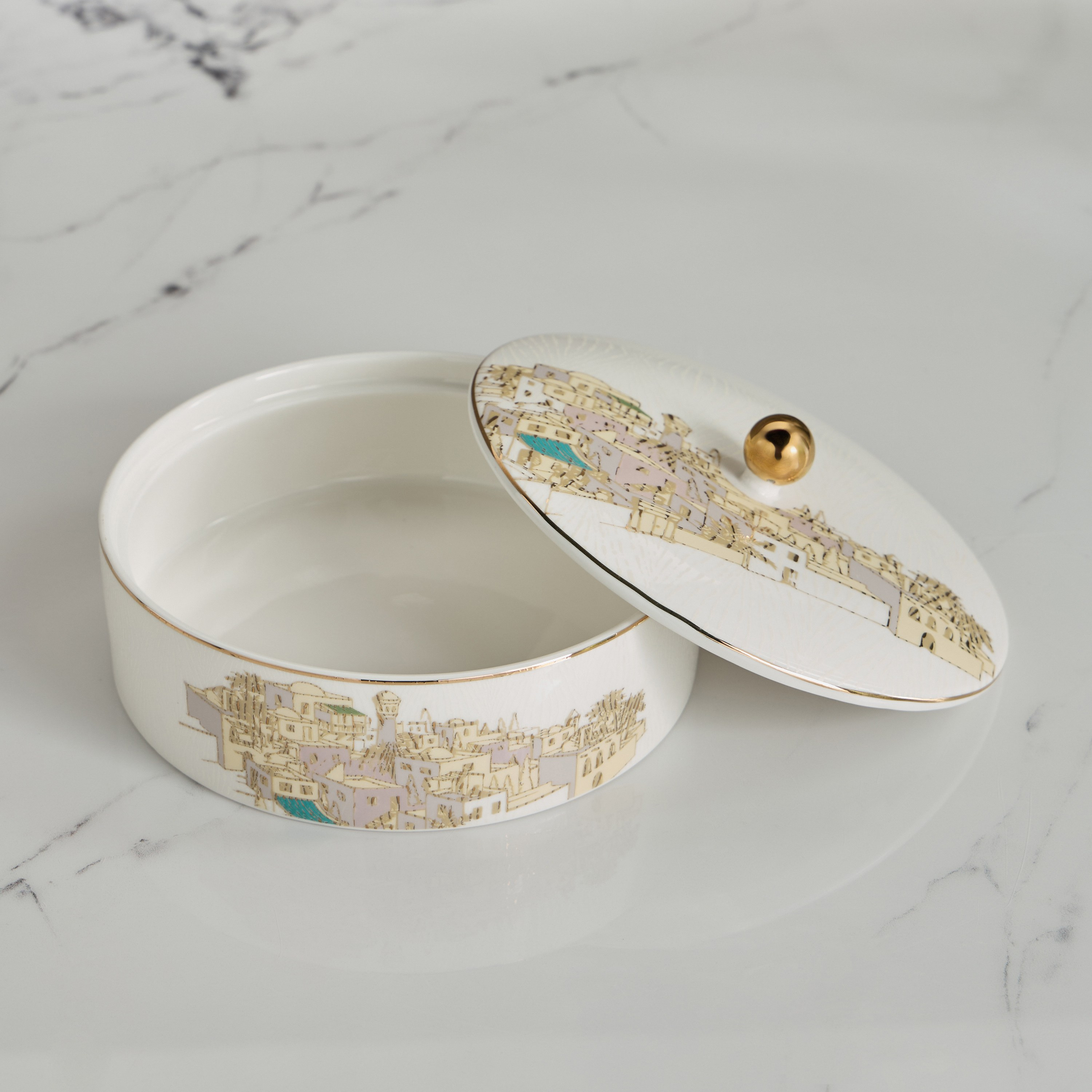 Wadi Porcelain Serving Bowl - 19 cm-household-giftingaccessories-giftings-image-2