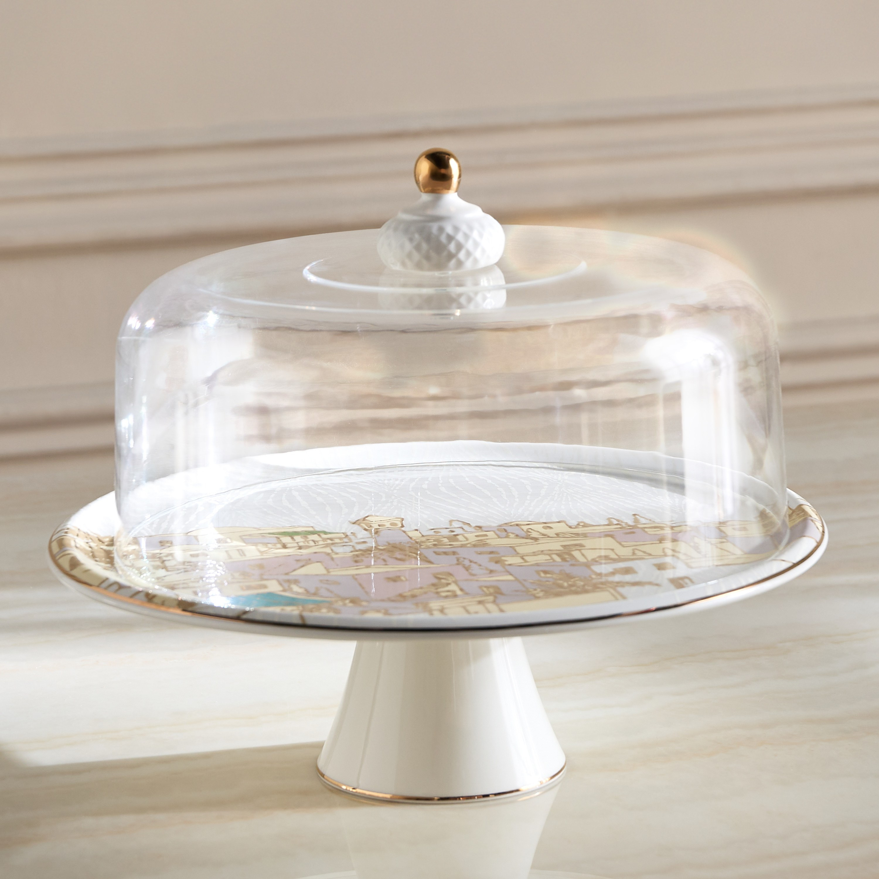 Wadi Domed Cake Stand with Server - 32 cm