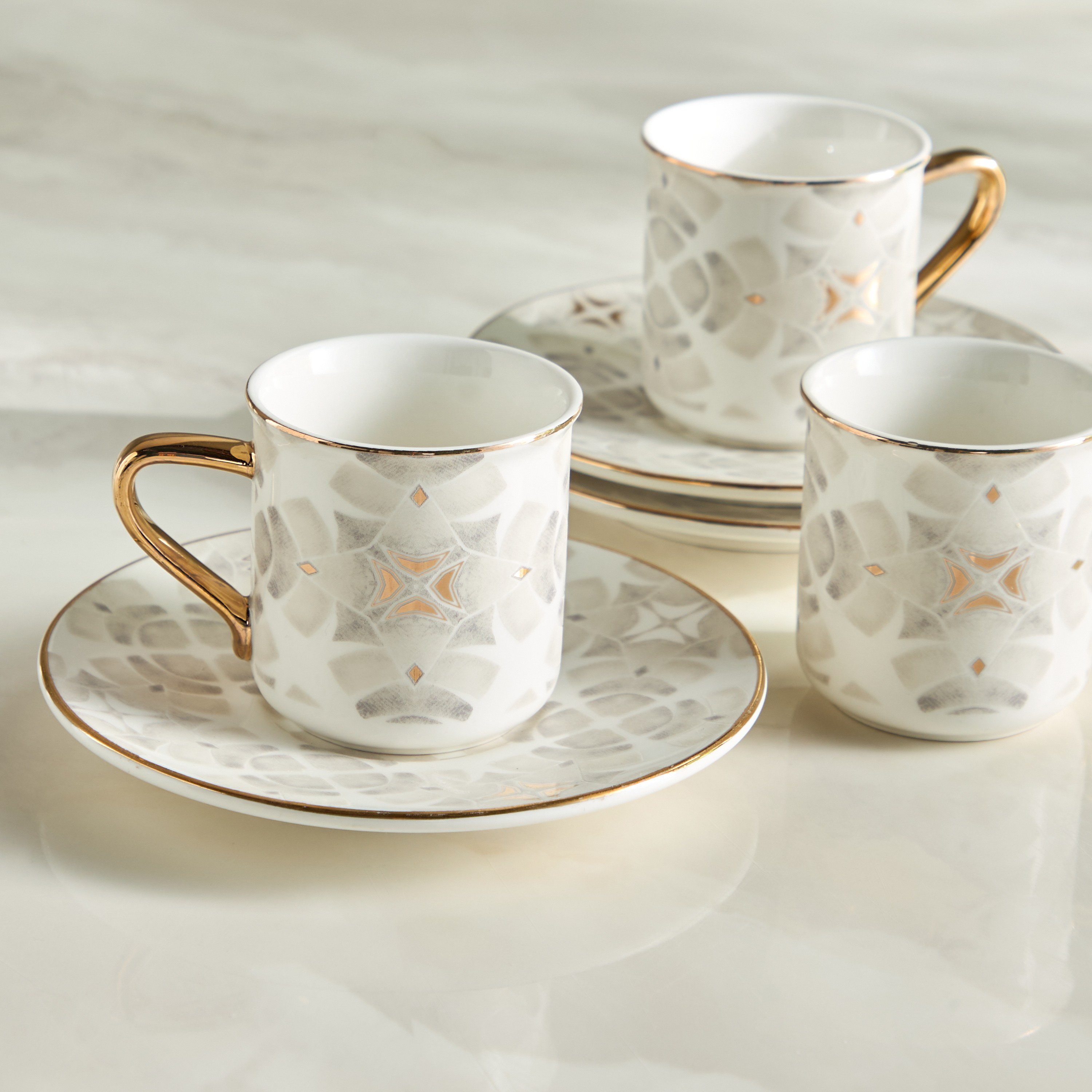 Nur 12-Piece Porcelain Espresso Set - 90 ml, Serves 6-household-giftingaccessories-giftings-image-2